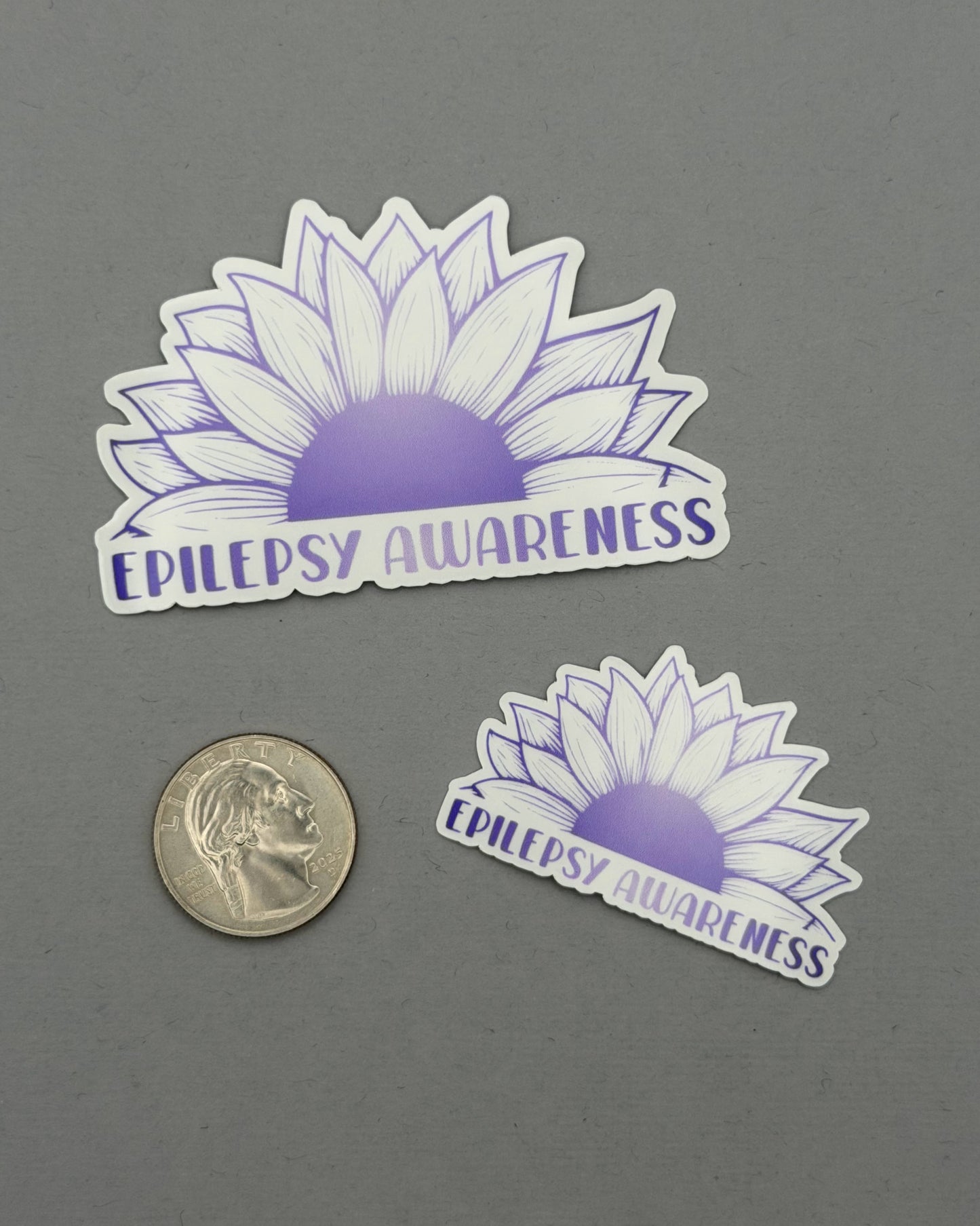 Epilepsy Awareness Sunflower Sticker