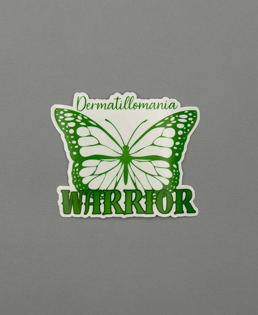 Dermatillomania Warrior Butterfly Sticker or Magnet