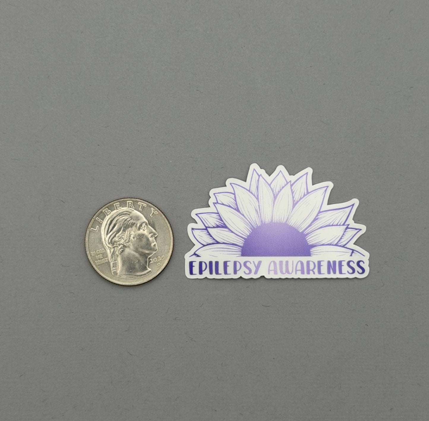 Epilepsy Awareness Sunflower Sticker