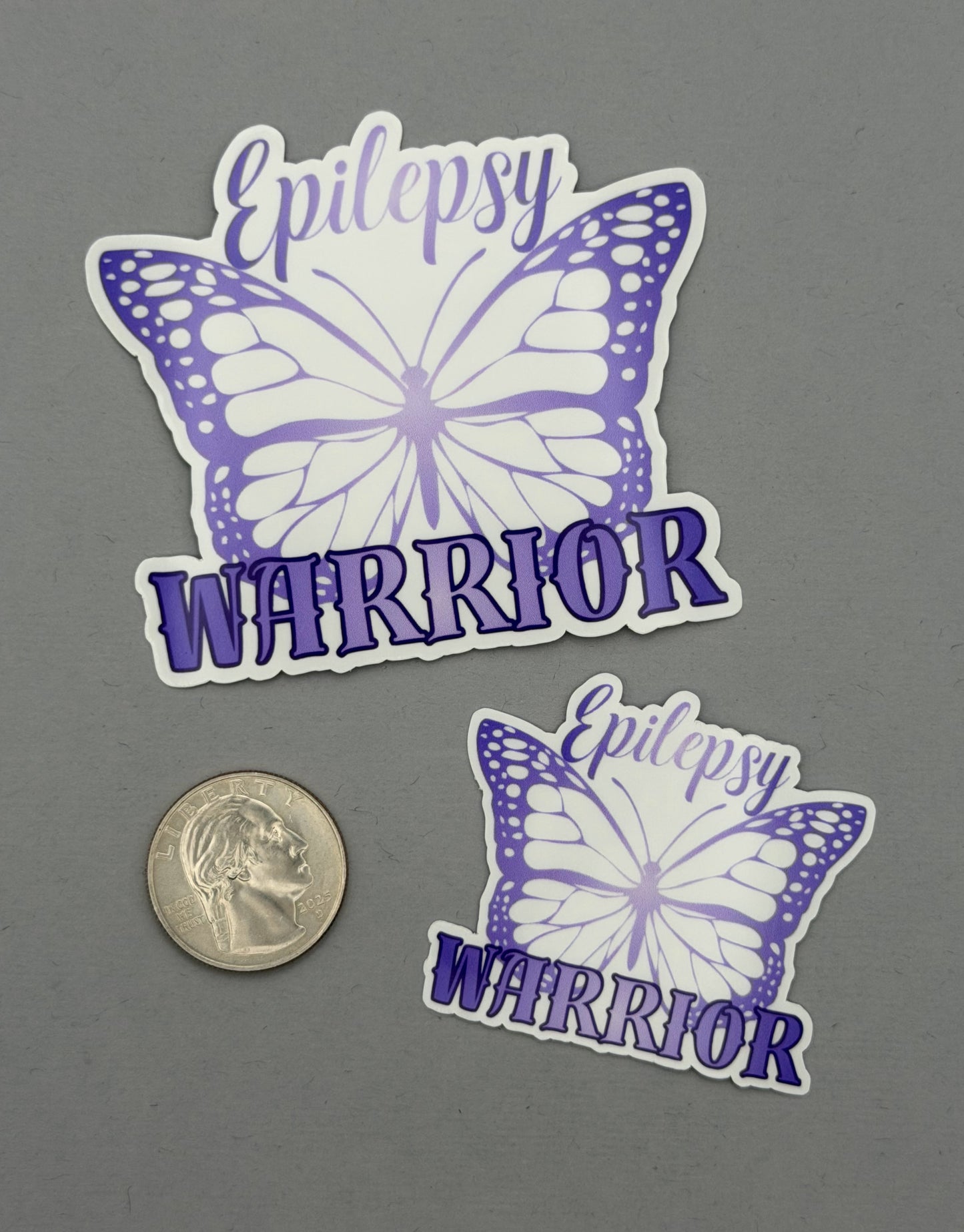 Epilepsy Warrior Butterfly Sticker