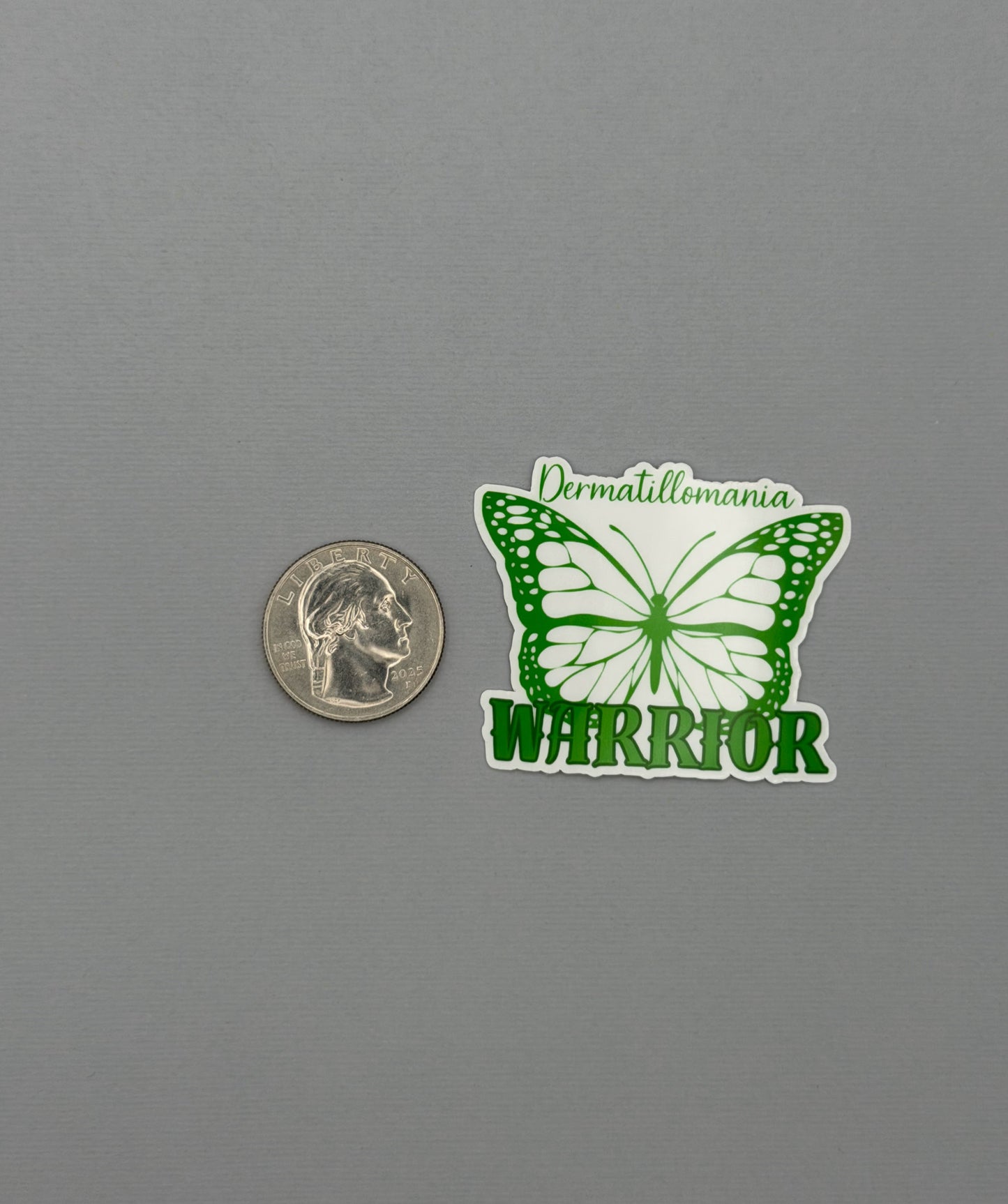 Dermatillomania Warrior Butterfly Sticker or Magnet
