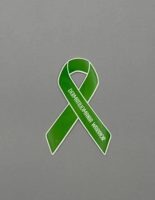 Dermatillomania Warrior Ribbon Sticker or Magnet