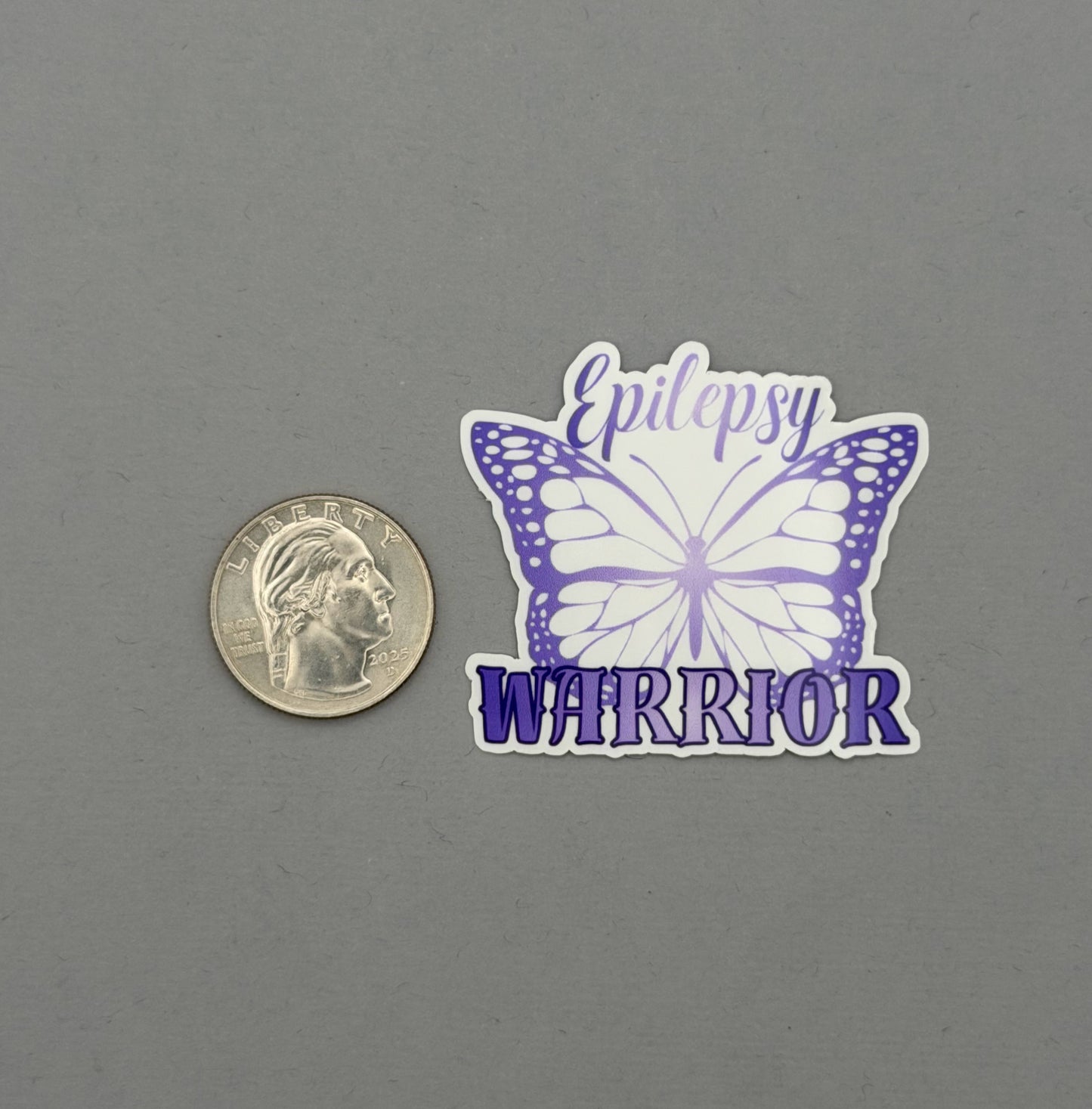 Epilepsy Warrior Butterfly Sticker