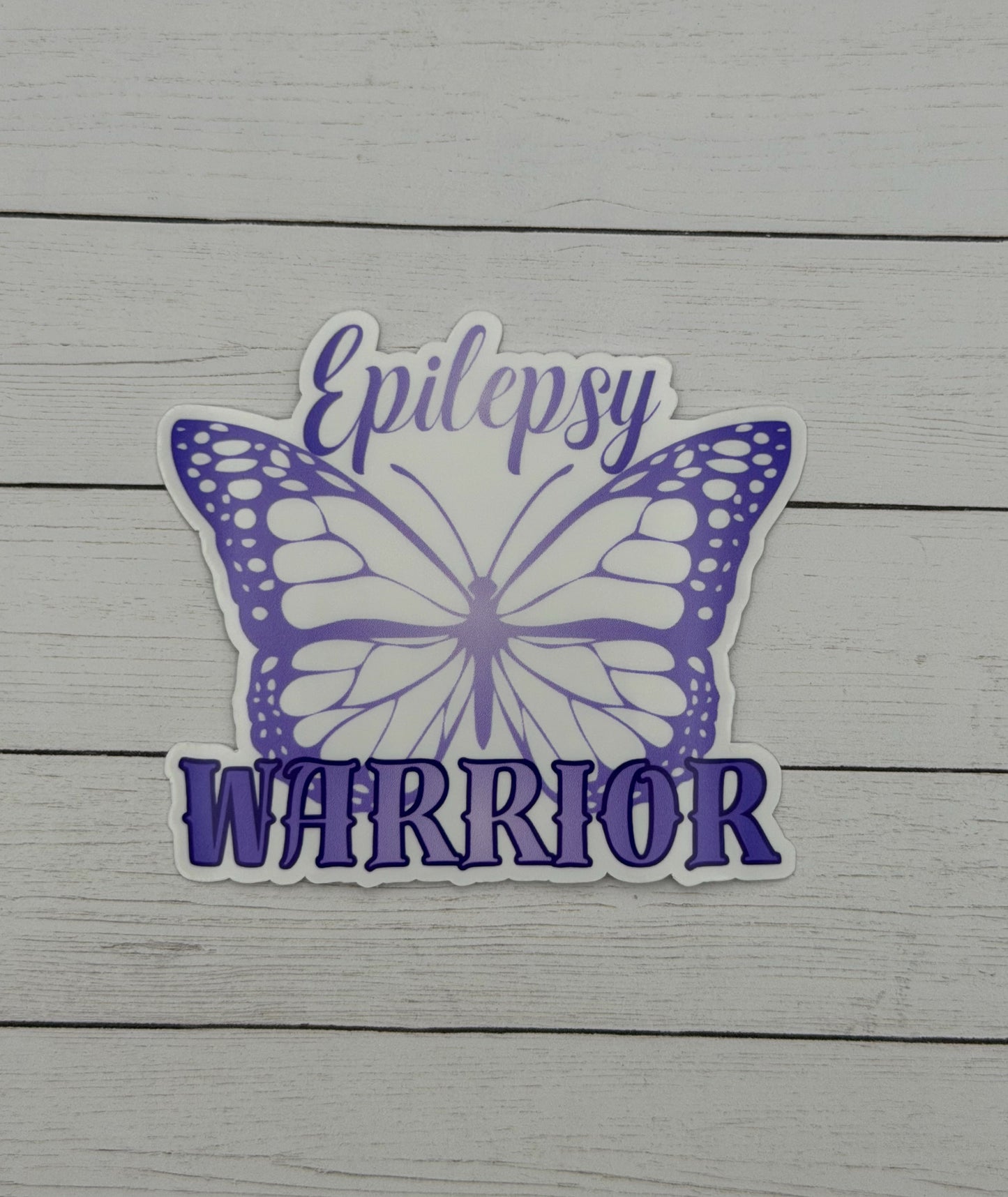 Epilepsy Warrior Butterfly Sticker