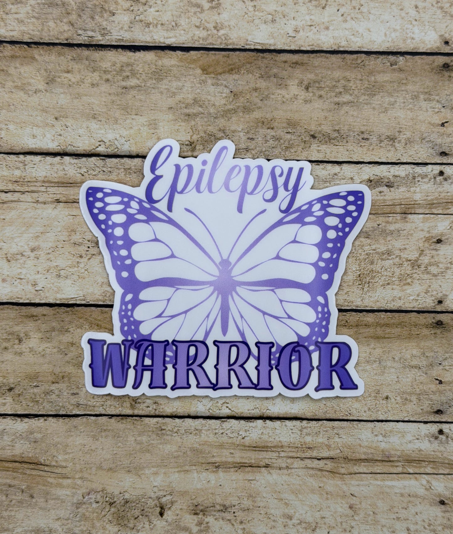 Epilepsy Warrior Butterfly Sticker