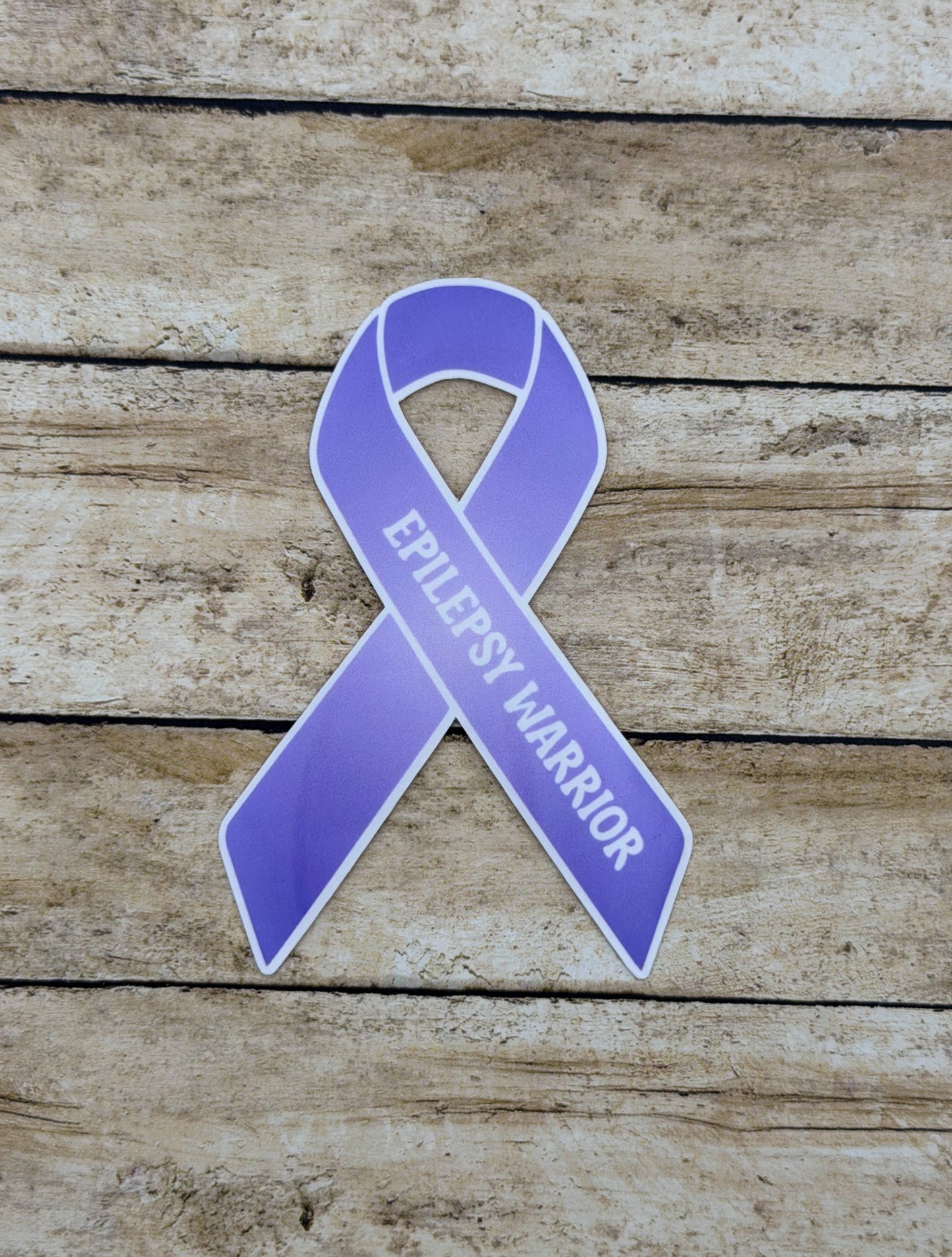 Epilepsy Warrior Ribbon Sticker