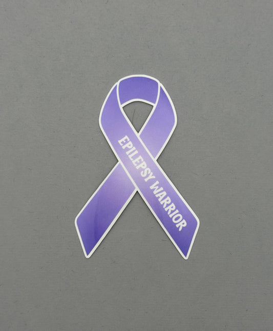 Epilepsy Warrior Ribbon Sticker