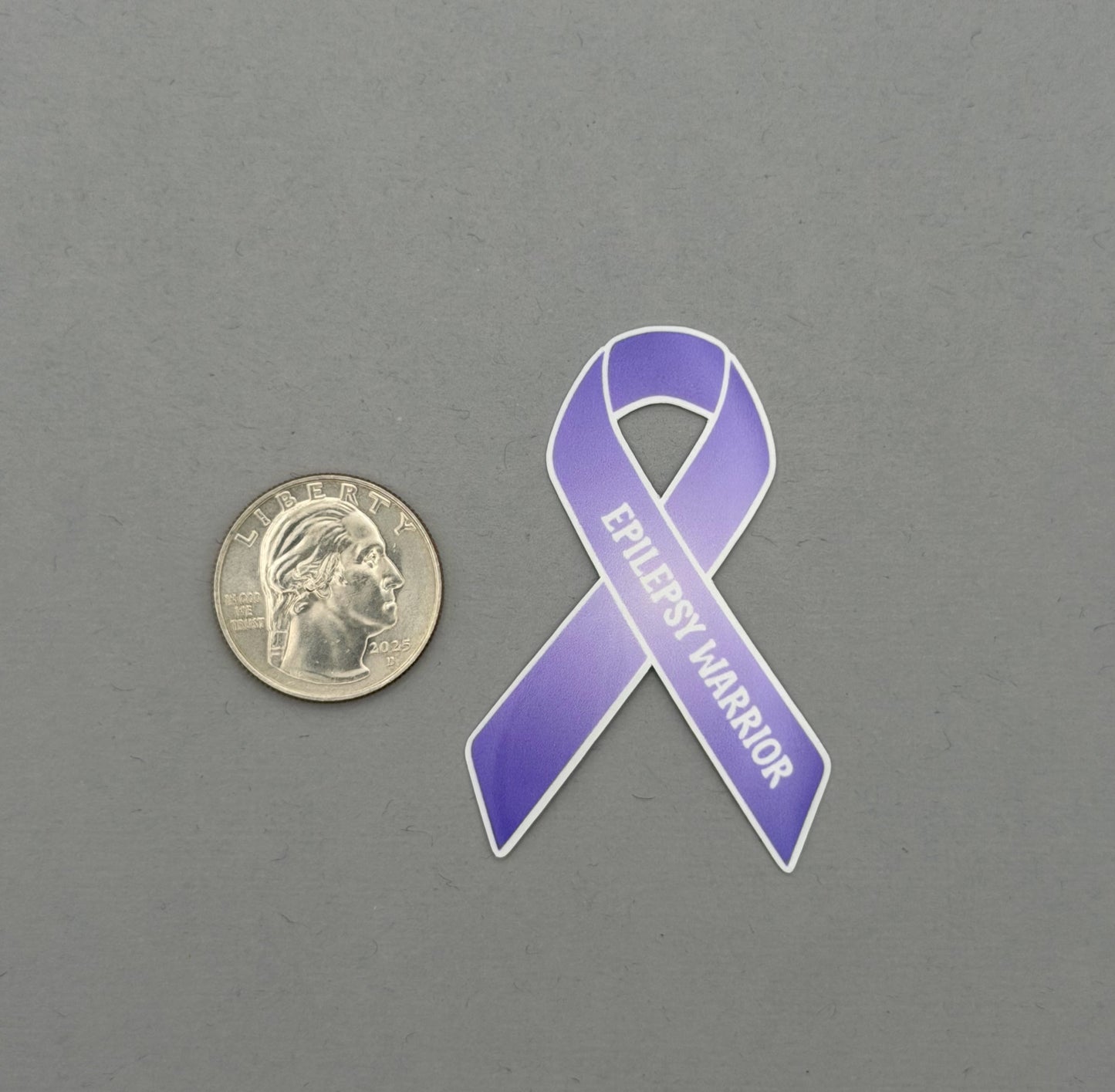 Epilepsy Warrior Ribbon Sticker