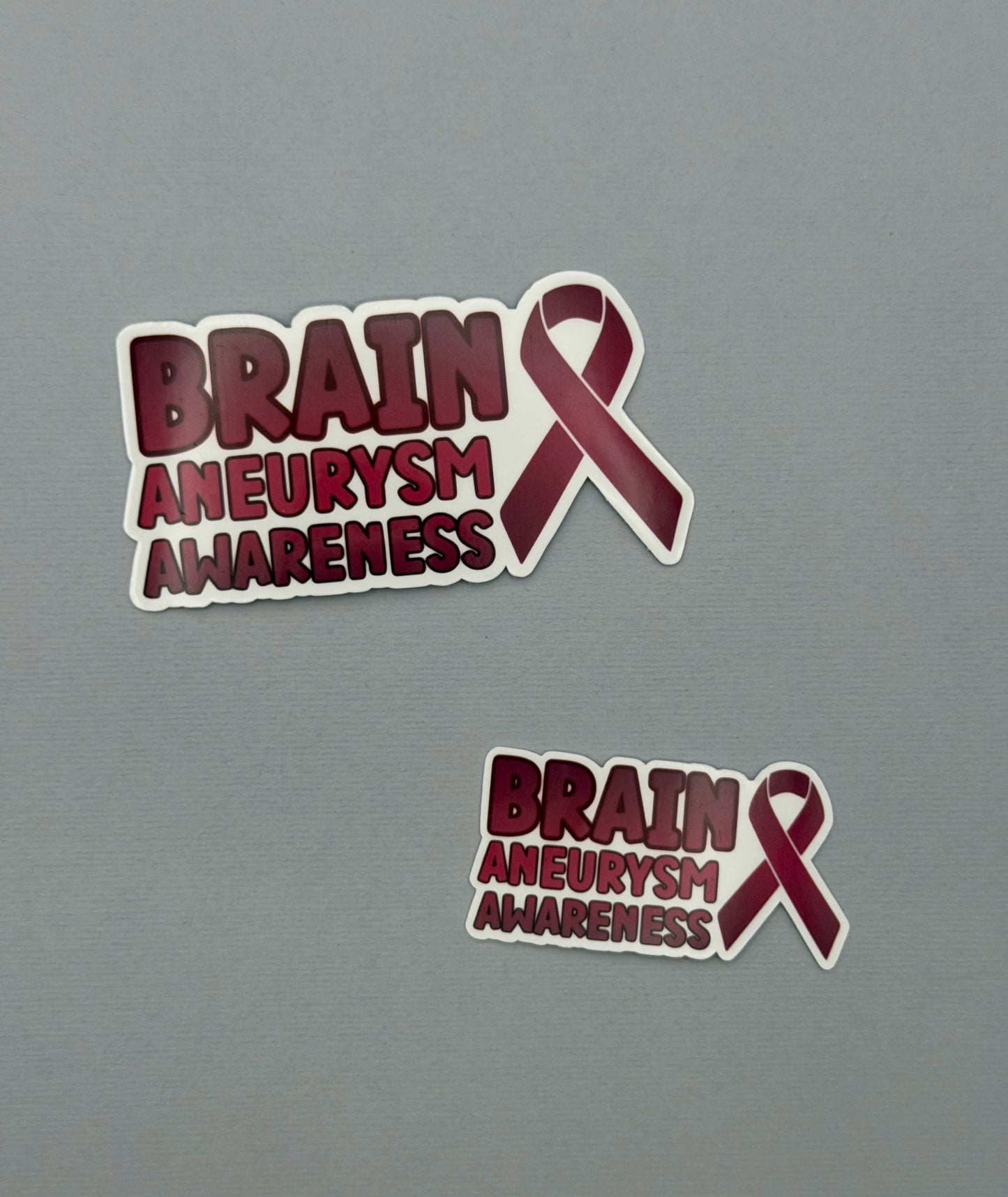 Brain Aneurysm Awareness with Ribbon Sticker or Magnet