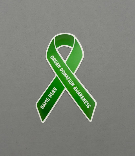 Organ Donation Awareness Custom Awareness Ribbon Sticker