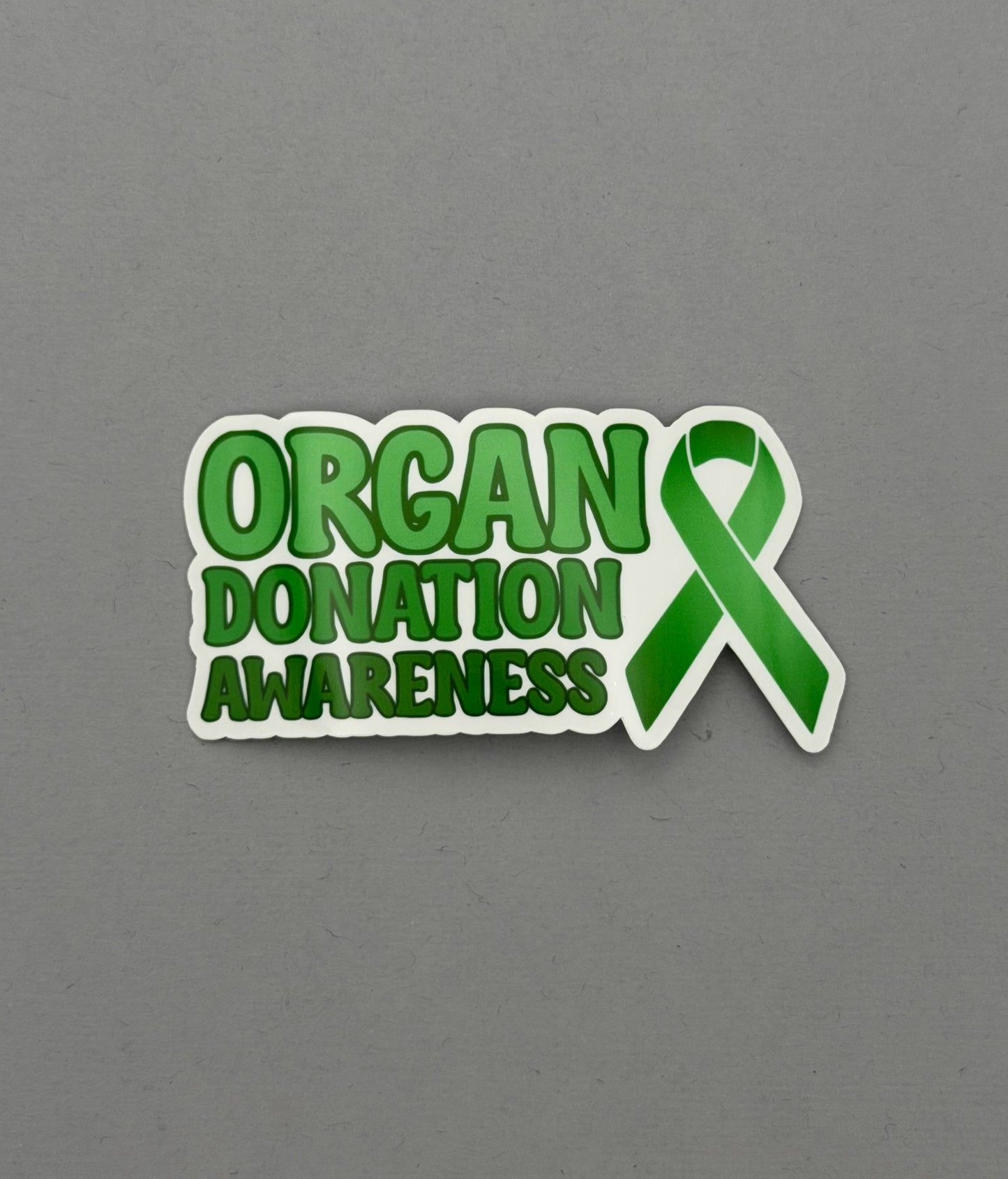 Organ Donation Awareness with Ribbon Sticker