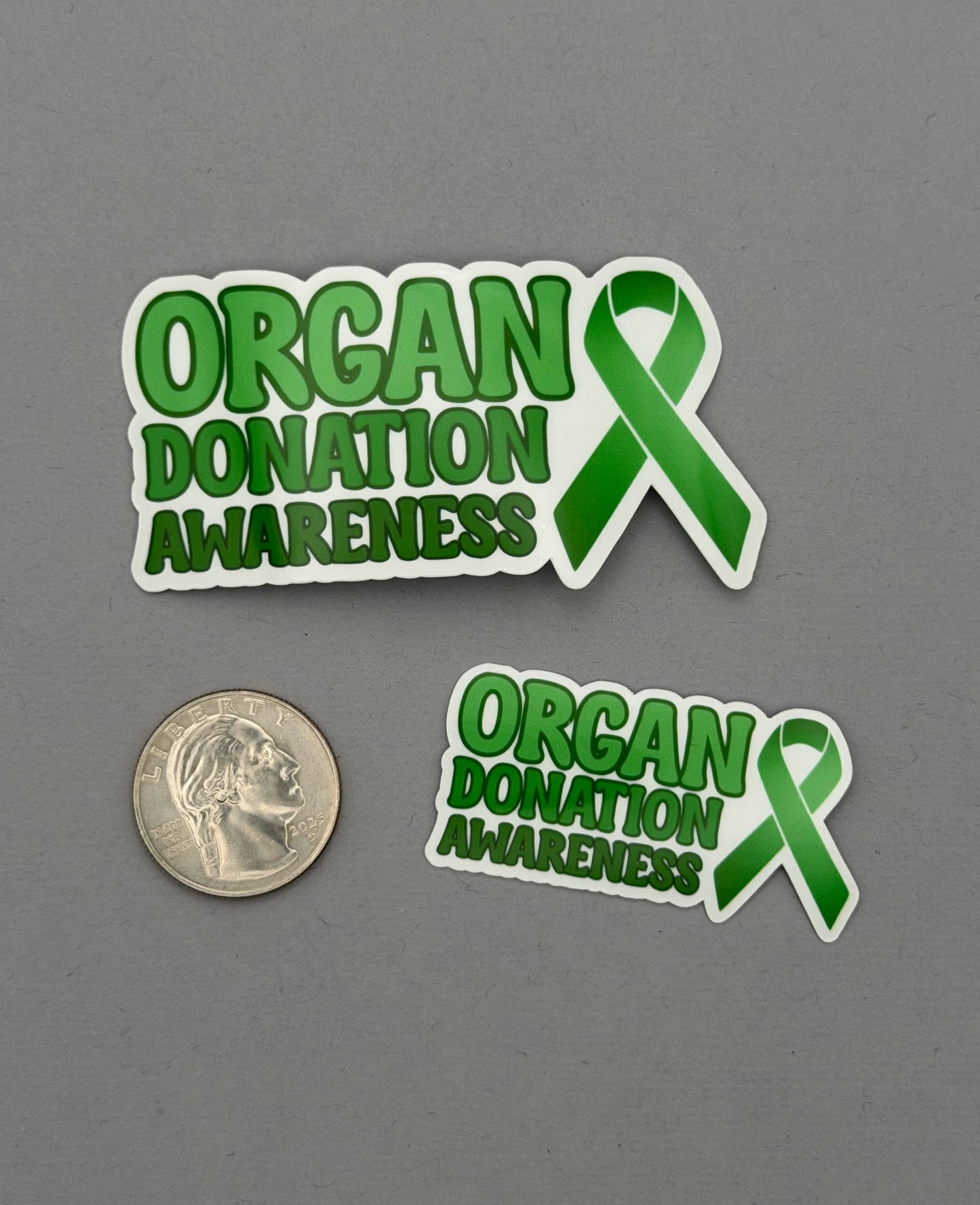 Organ Donation Awareness with Ribbon Sticker