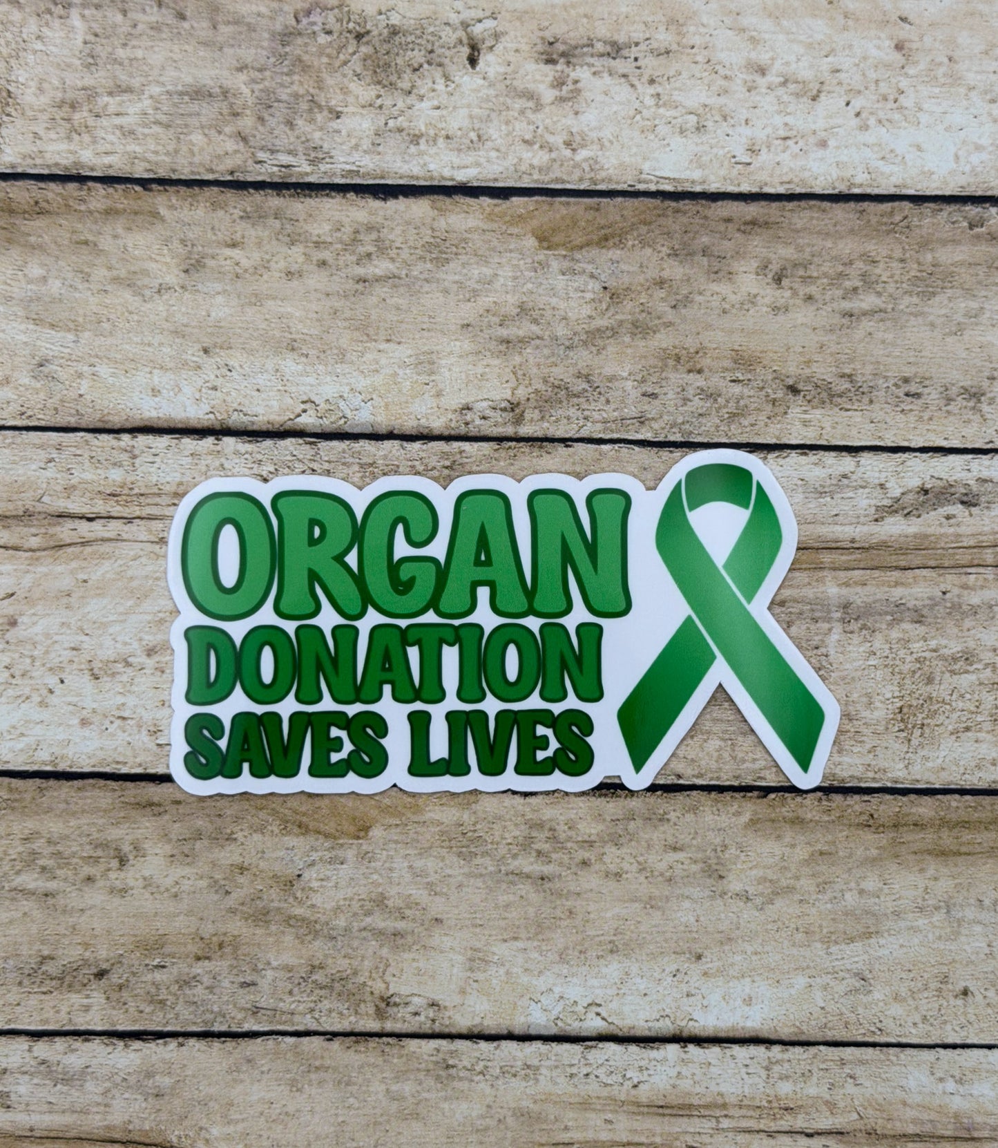 Organ Donation Saves Lives with Ribbon Sticker