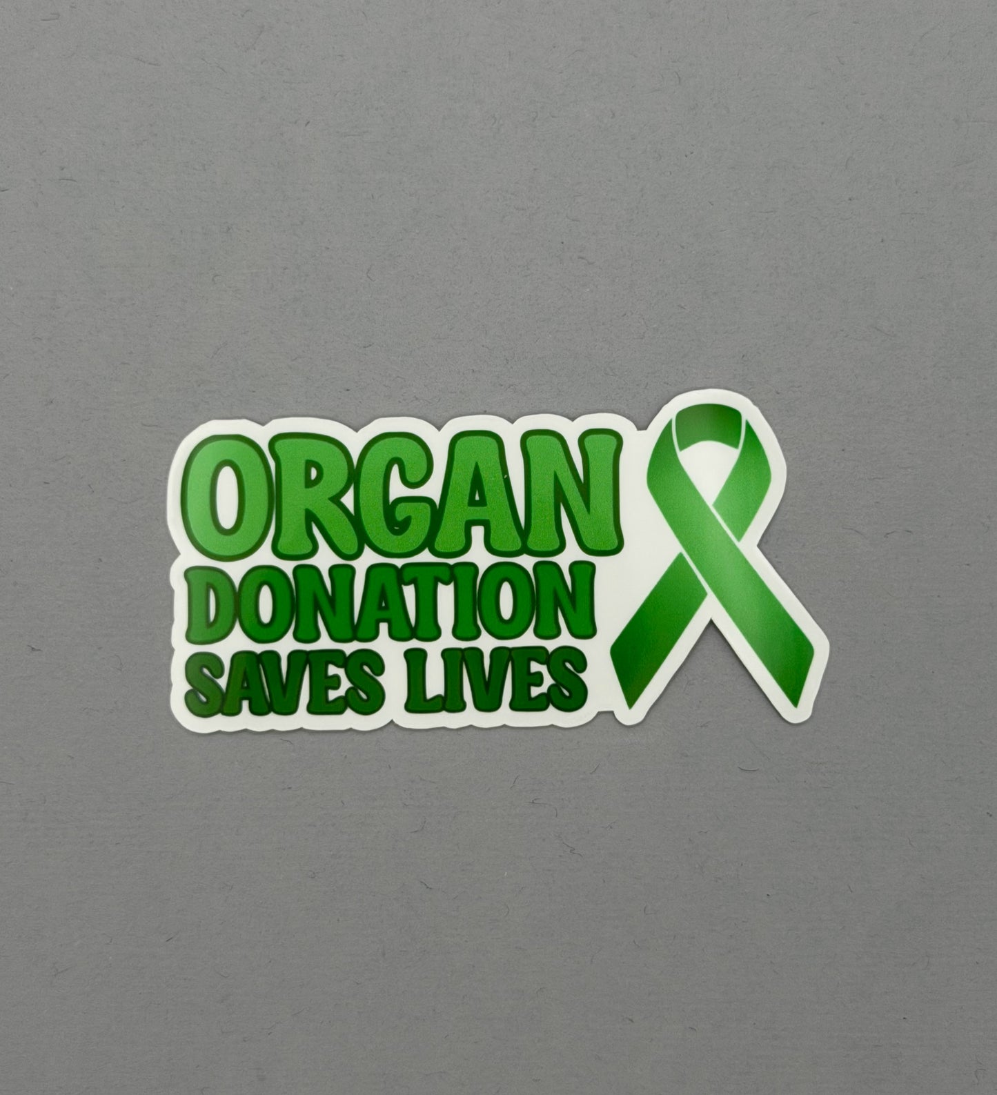 Organ Donation Saves Lives with Ribbon Sticker