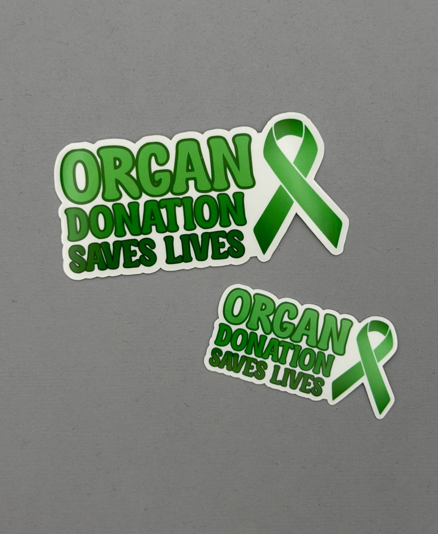 Organ Donation Saves Lives with Ribbon Sticker