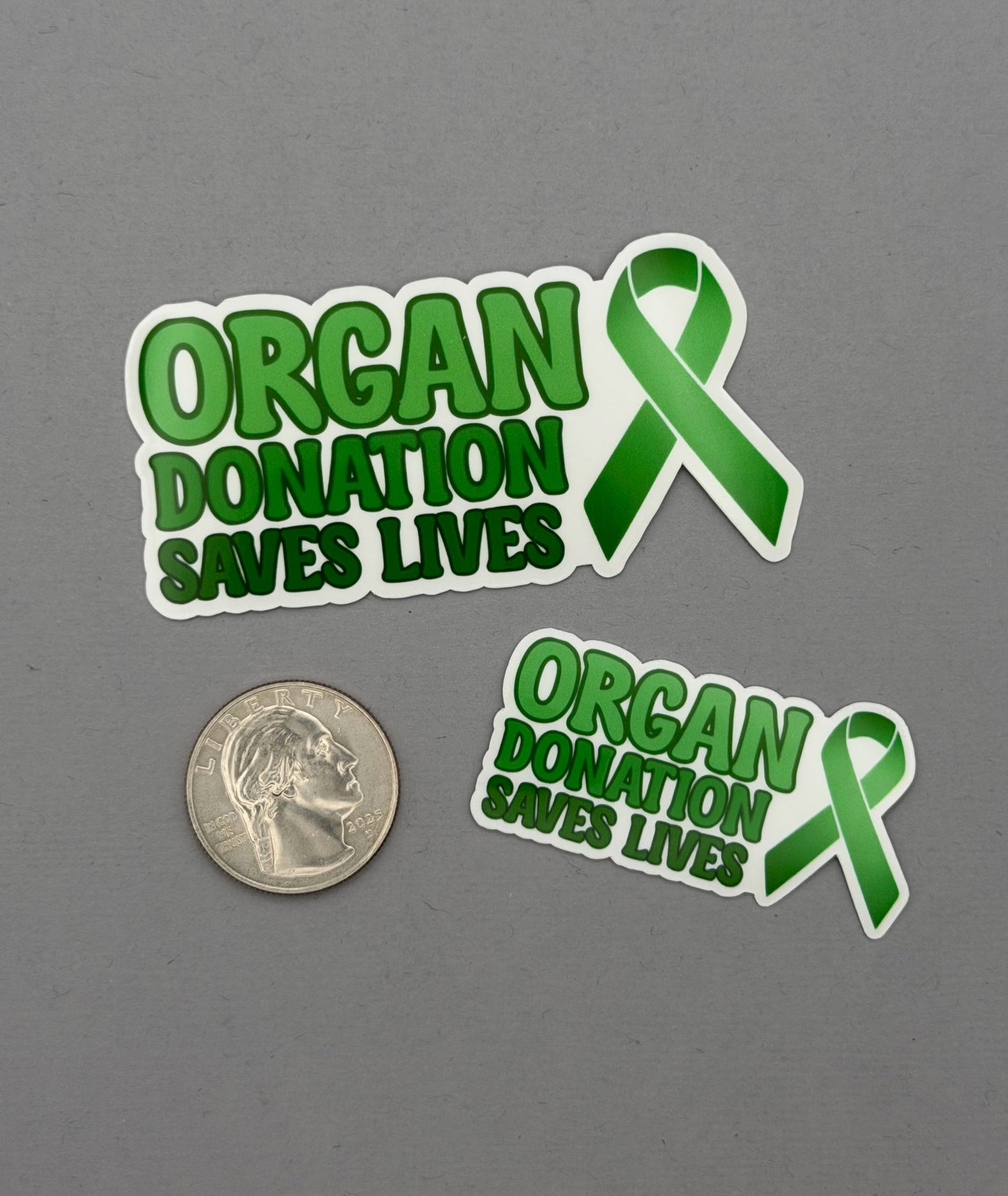 Organ Donation Saves Lives with Ribbon Sticker