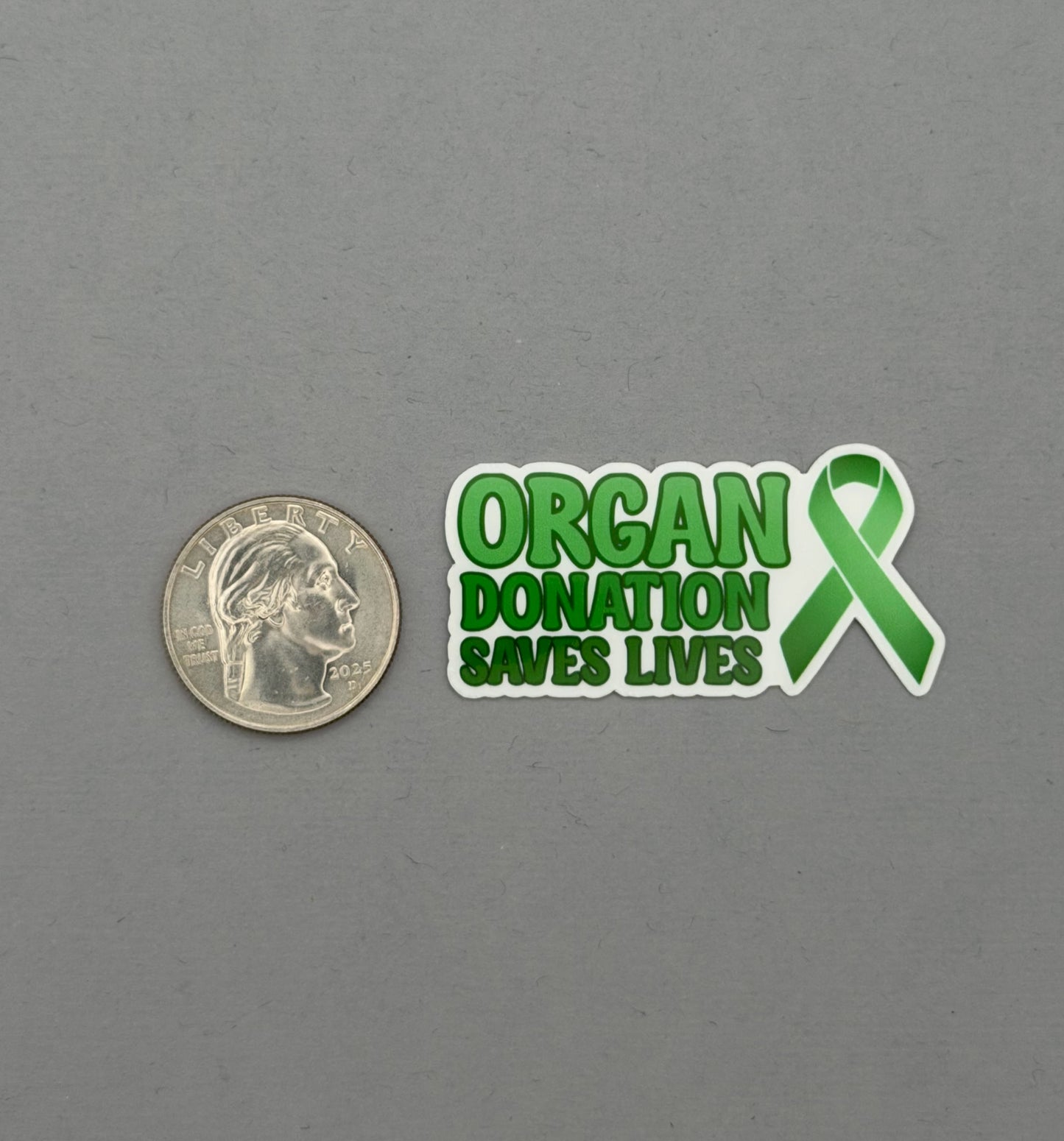 Organ Donation Saves Lives with Ribbon Sticker