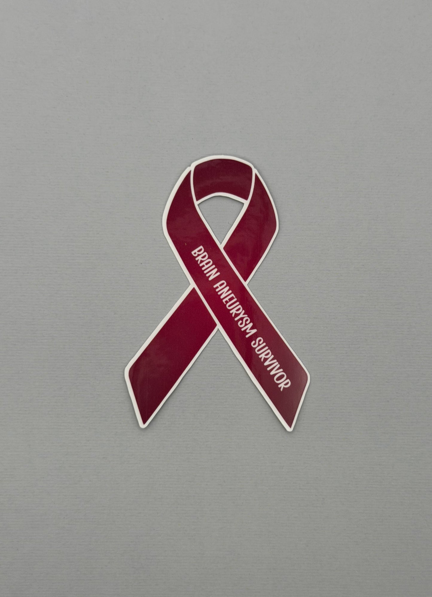 Brain Aneurysm Survivor Ribbon Sticker or Magnet