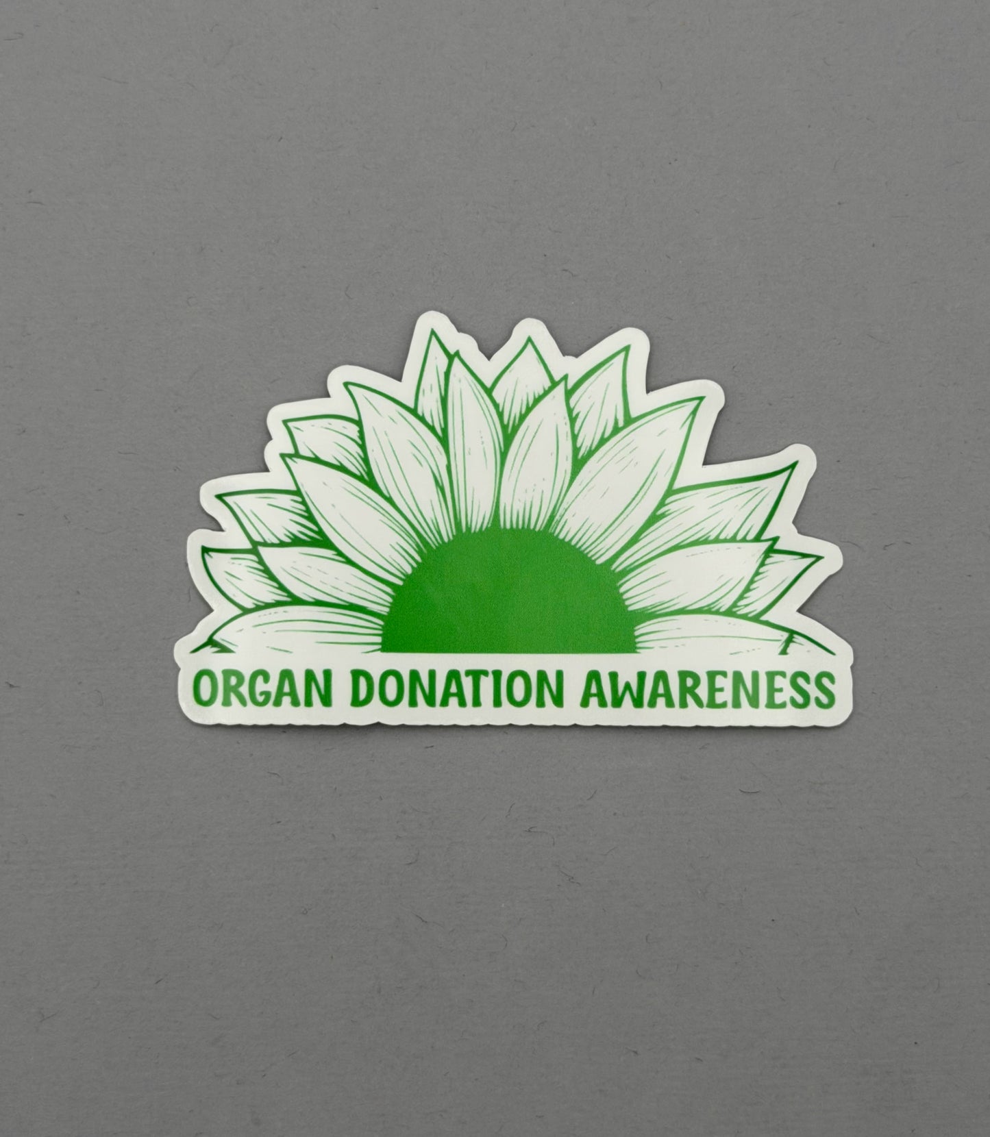 Organ Donation Awareness Sunflower Sticker