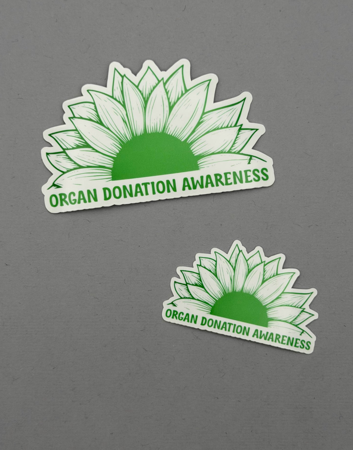 Organ Donation Awareness Sunflower Sticker