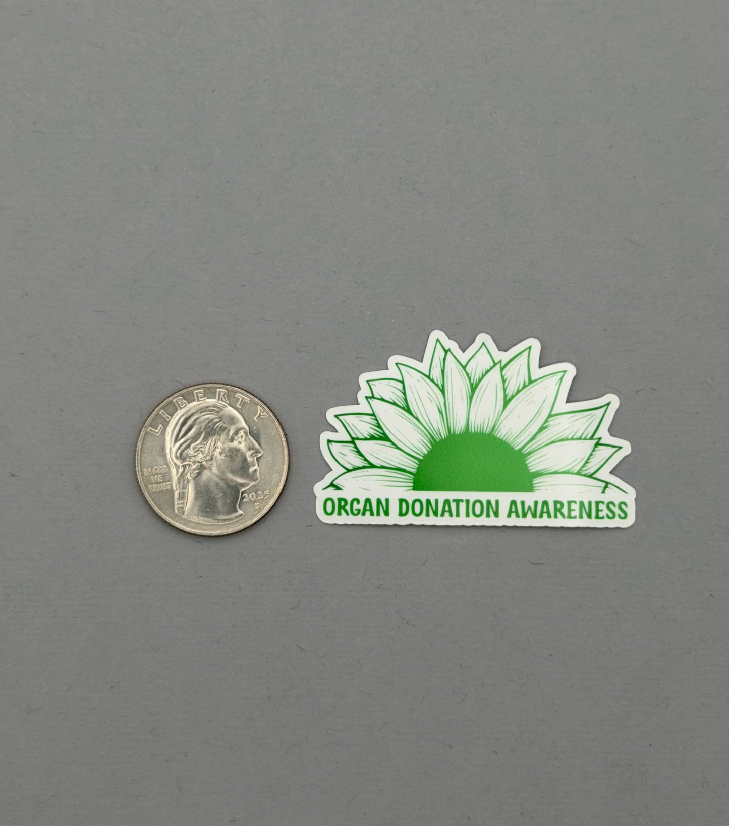 Organ Donation Awareness Sunflower Sticker