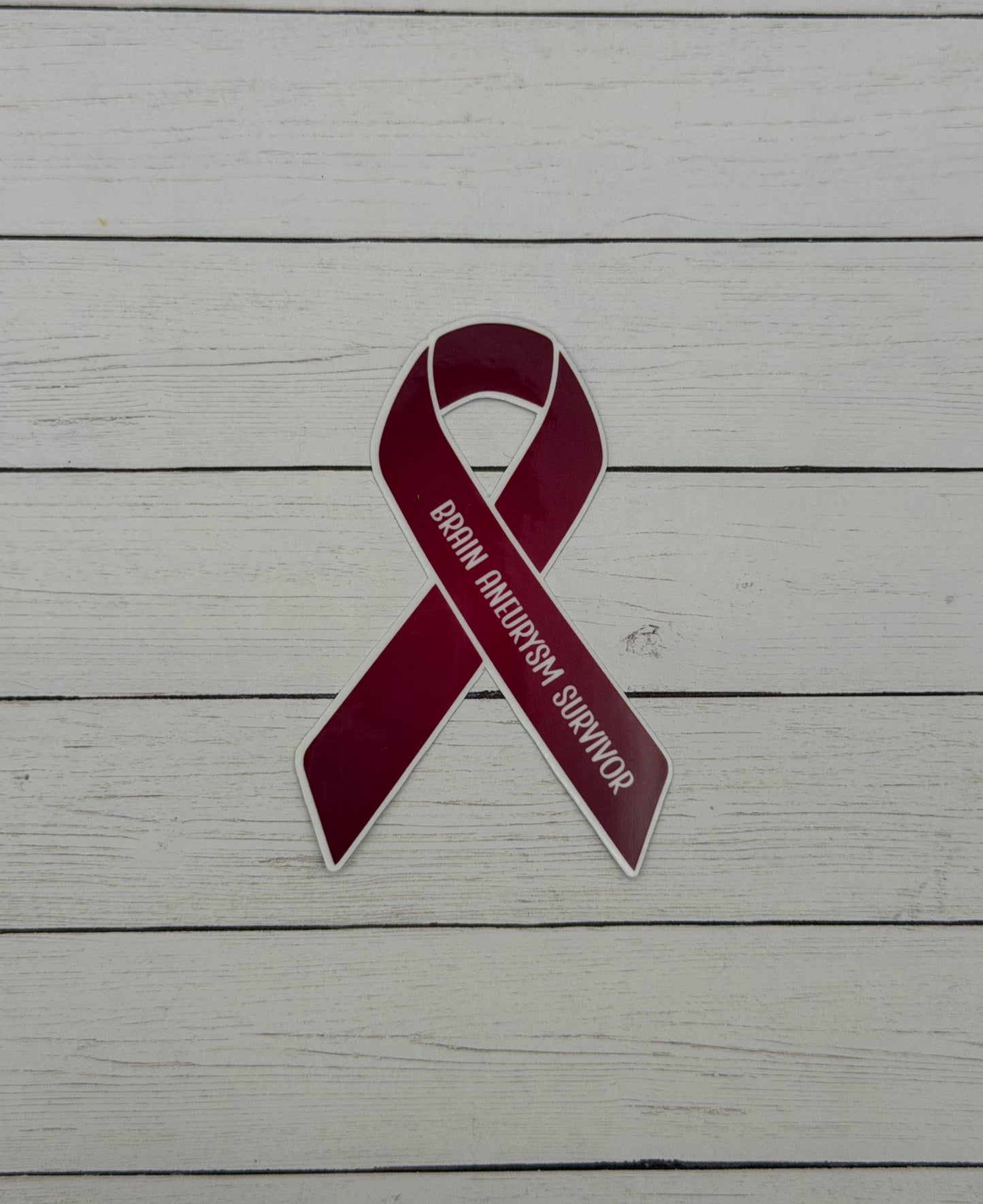 Brain Aneurysm Survivor Ribbon Sticker or Magnet