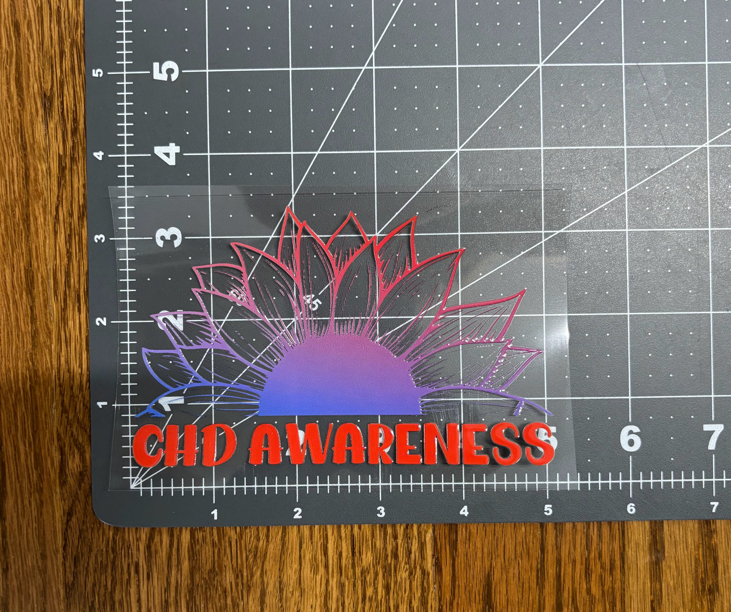 CHD Awareness Sunflower Car Decal