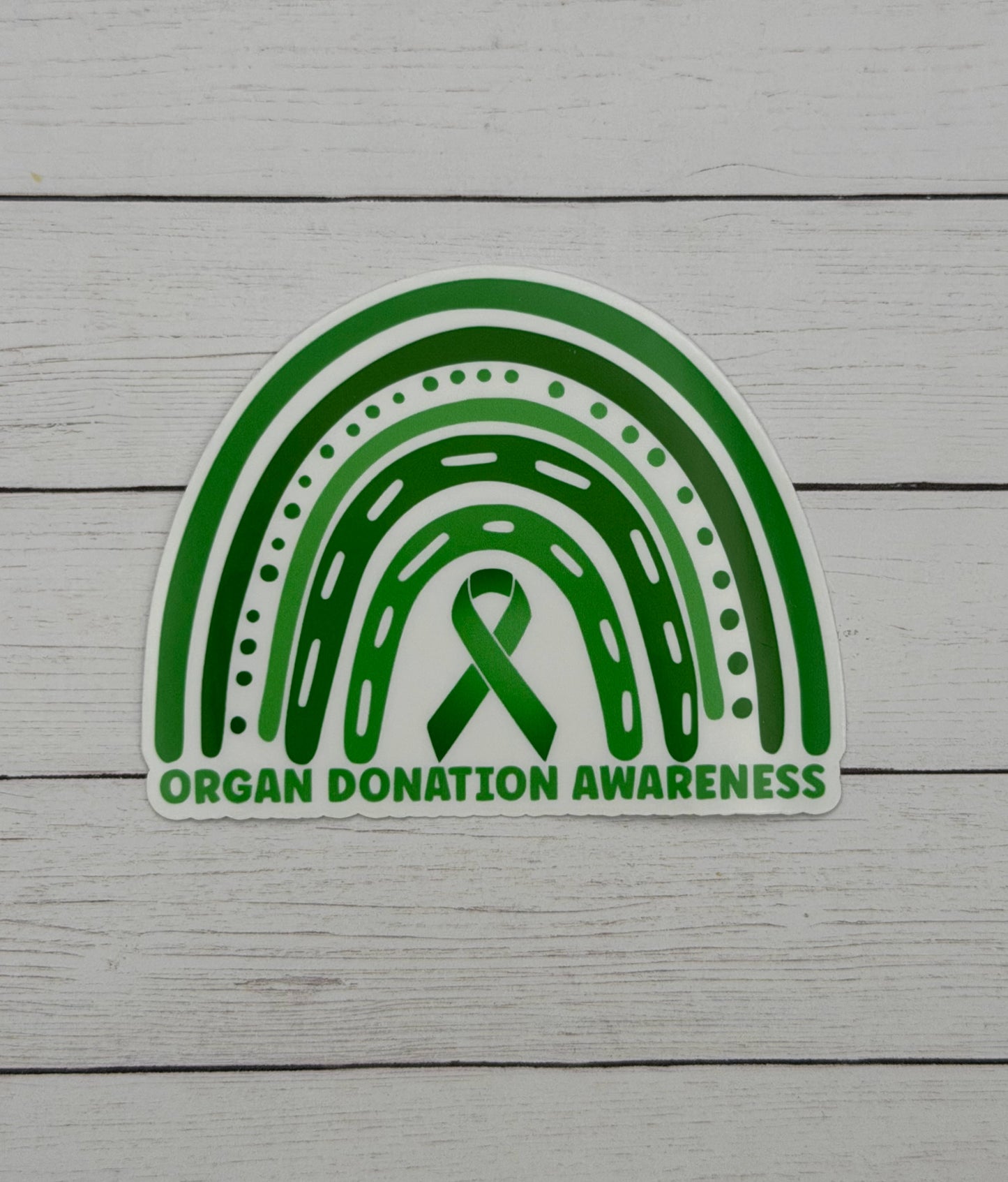 Organ Donation Awareness Rainbow Sticker