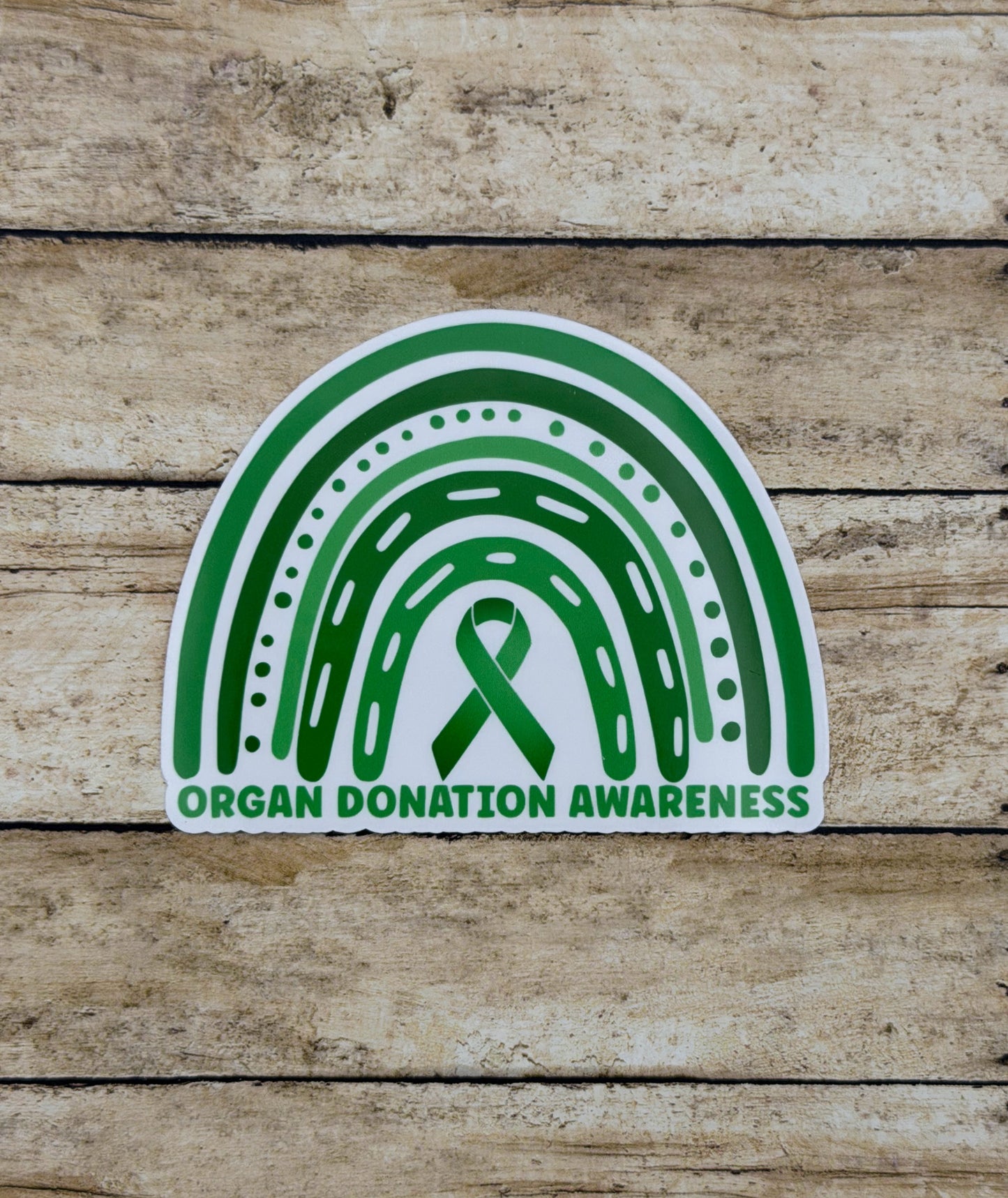 Organ Donation Awareness Rainbow Sticker