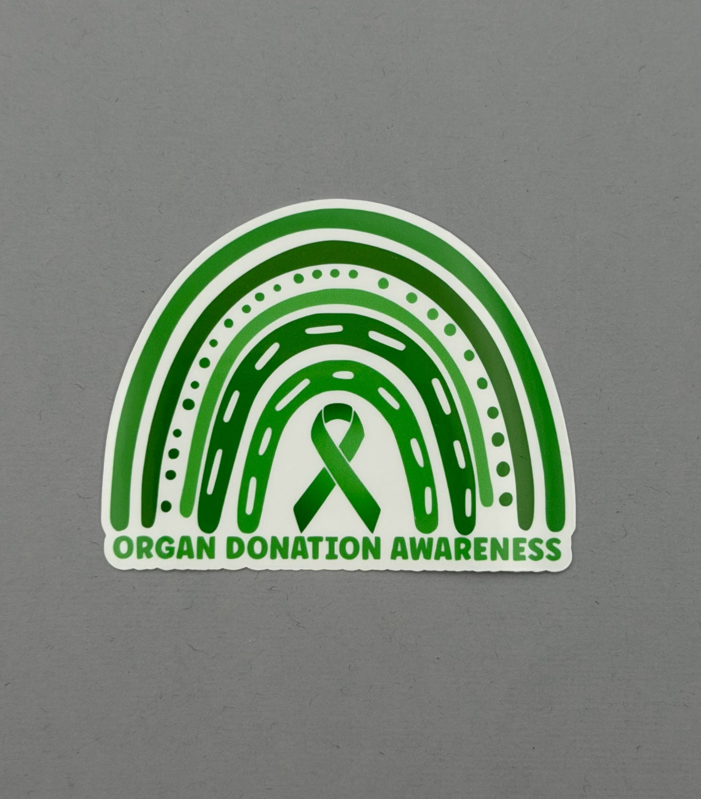 Organ Donation Awareness Rainbow Sticker