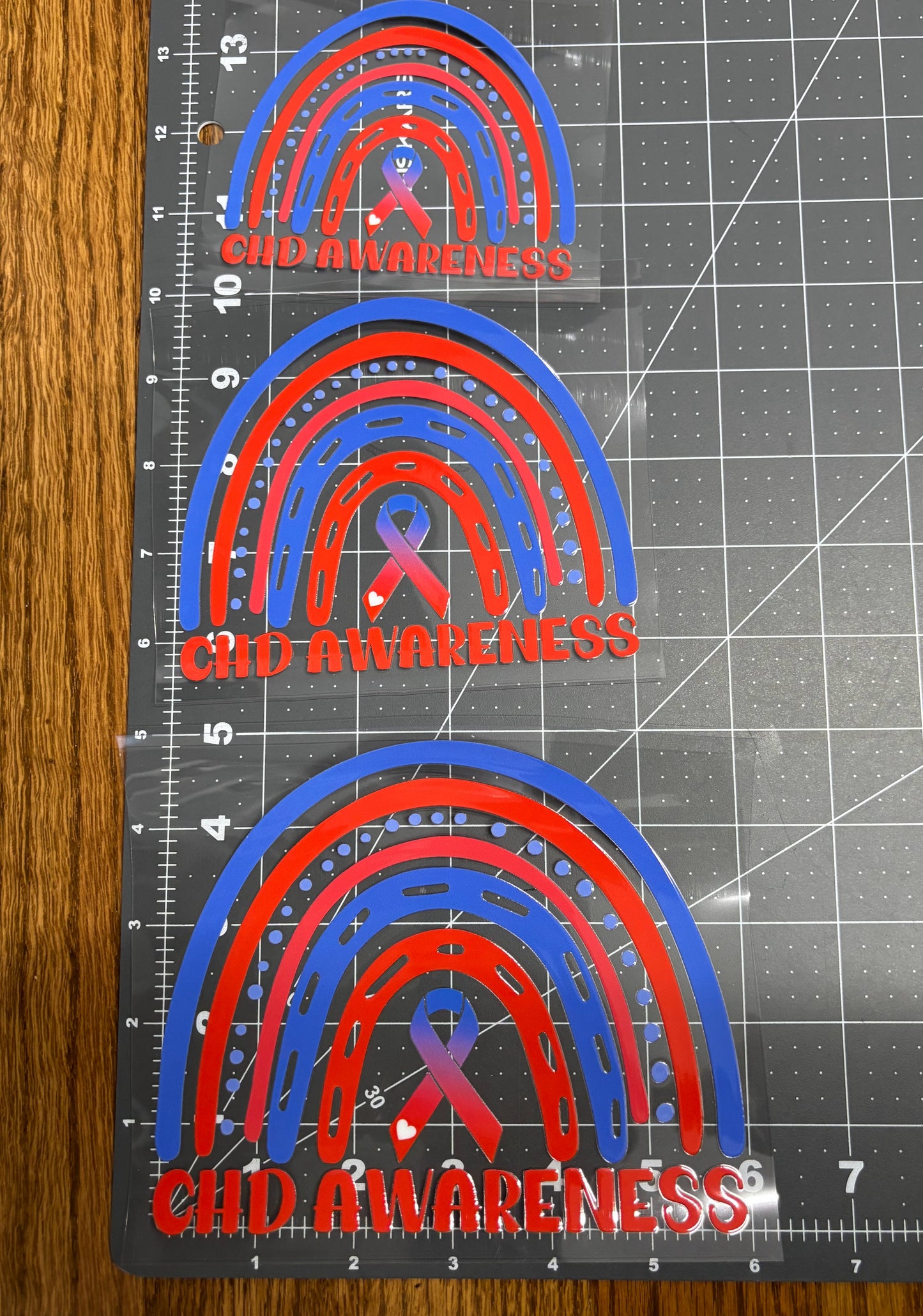 CHD Awareness Rainbow Car Decal