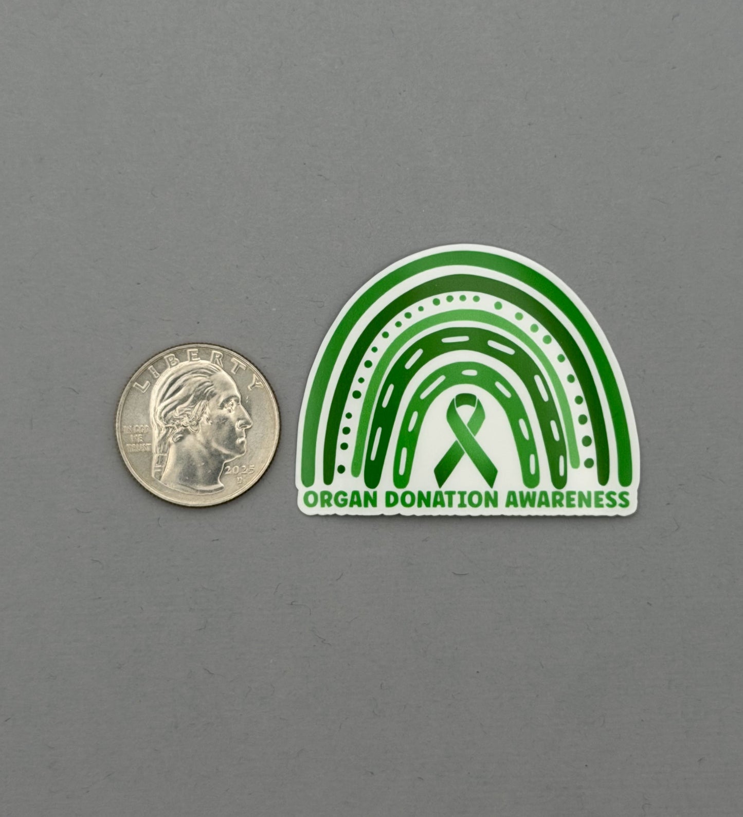 Organ Donation Awareness Rainbow Sticker