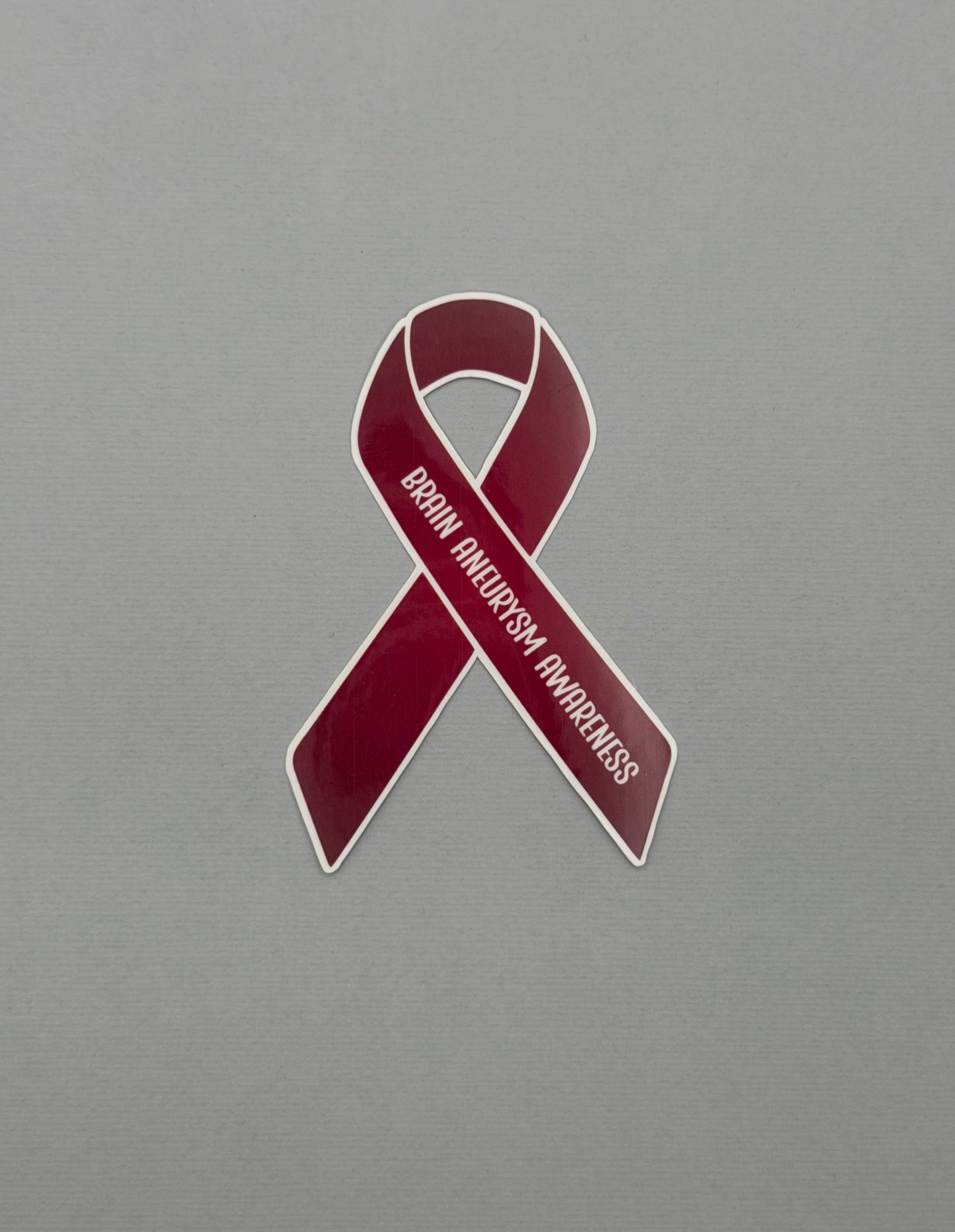Brain Aneurysm Awareness Ribbon Sticker or Magnet