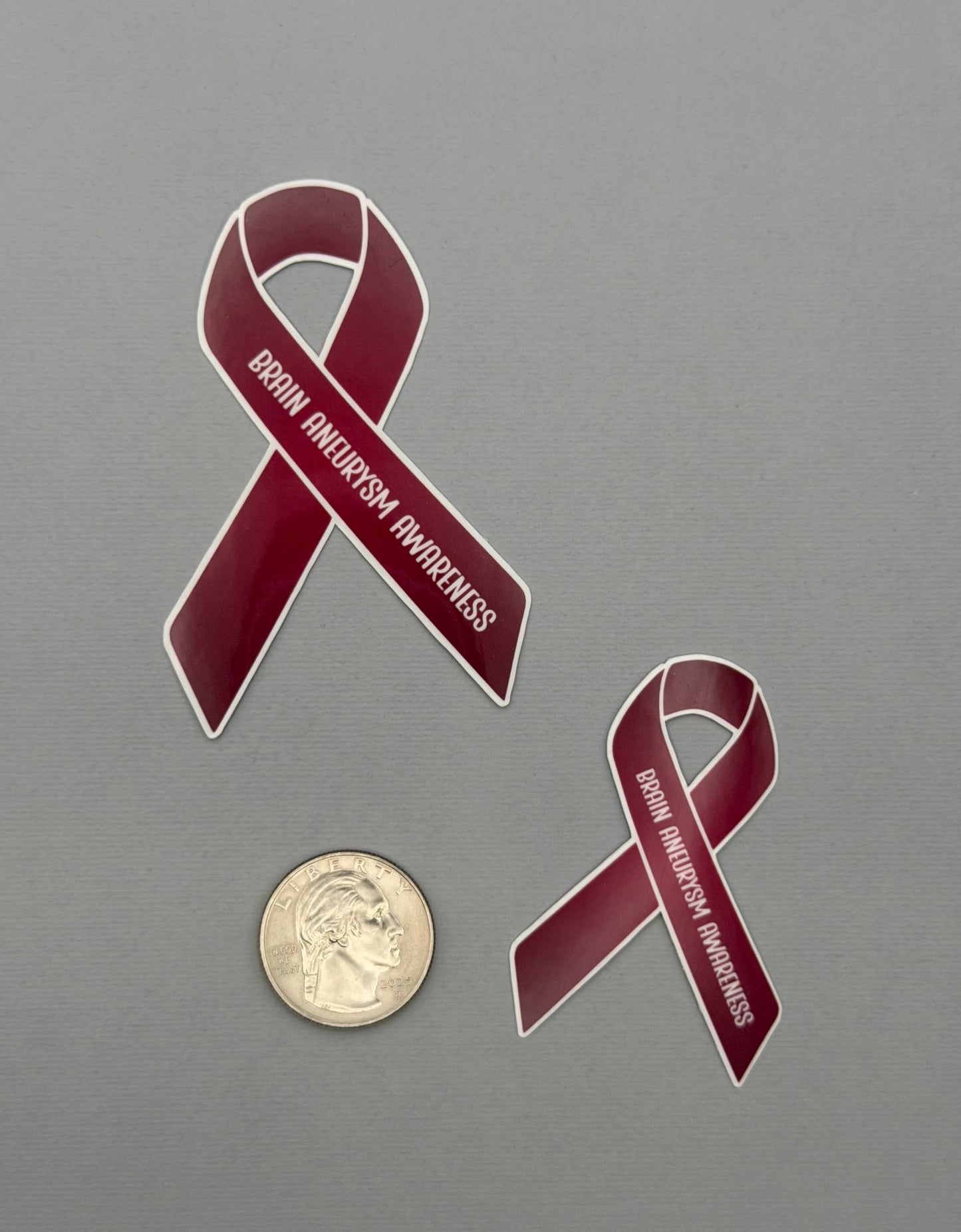 Brain Aneurysm Awareness Ribbon Sticker or Magnet