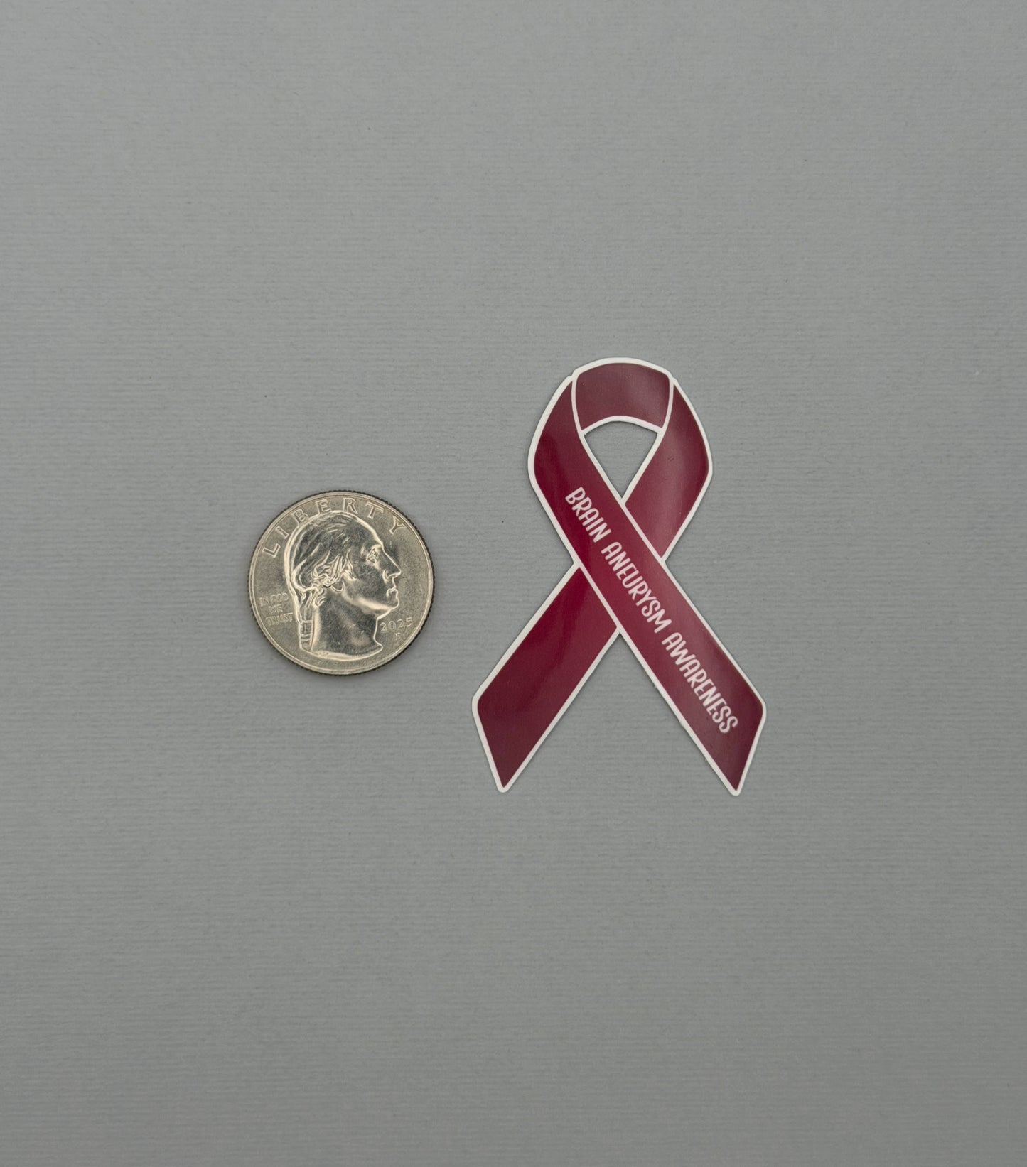 Brain Aneurysm Awareness Ribbon Sticker or Magnet