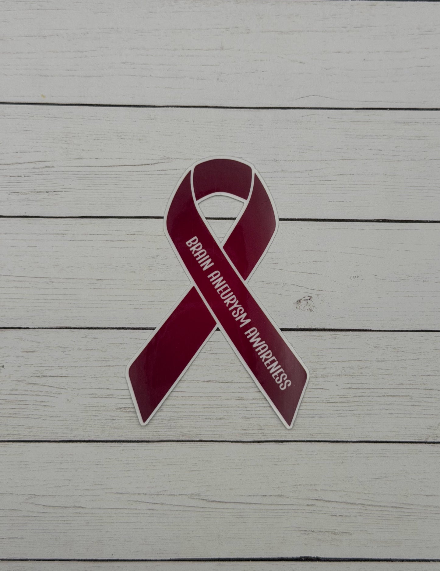 Brain Aneurysm Awareness Ribbon Sticker or Magnet