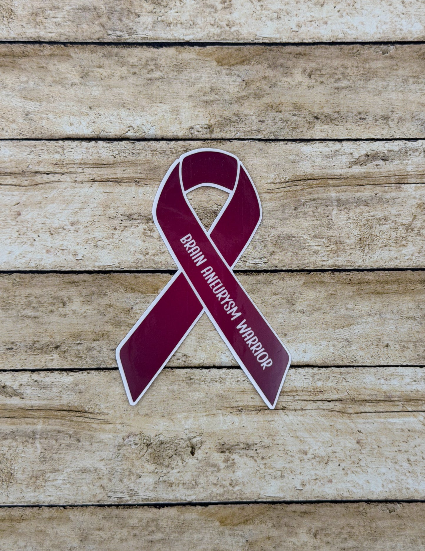 Brain Aneurysm Warrior Ribbon Sticker or Magnet