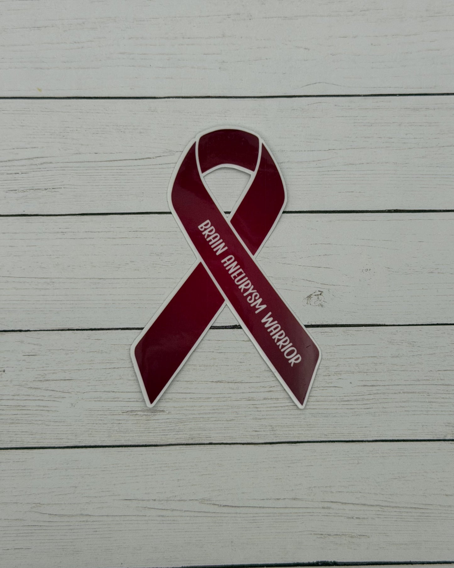Brain Aneurysm Warrior Ribbon Sticker or Magnet