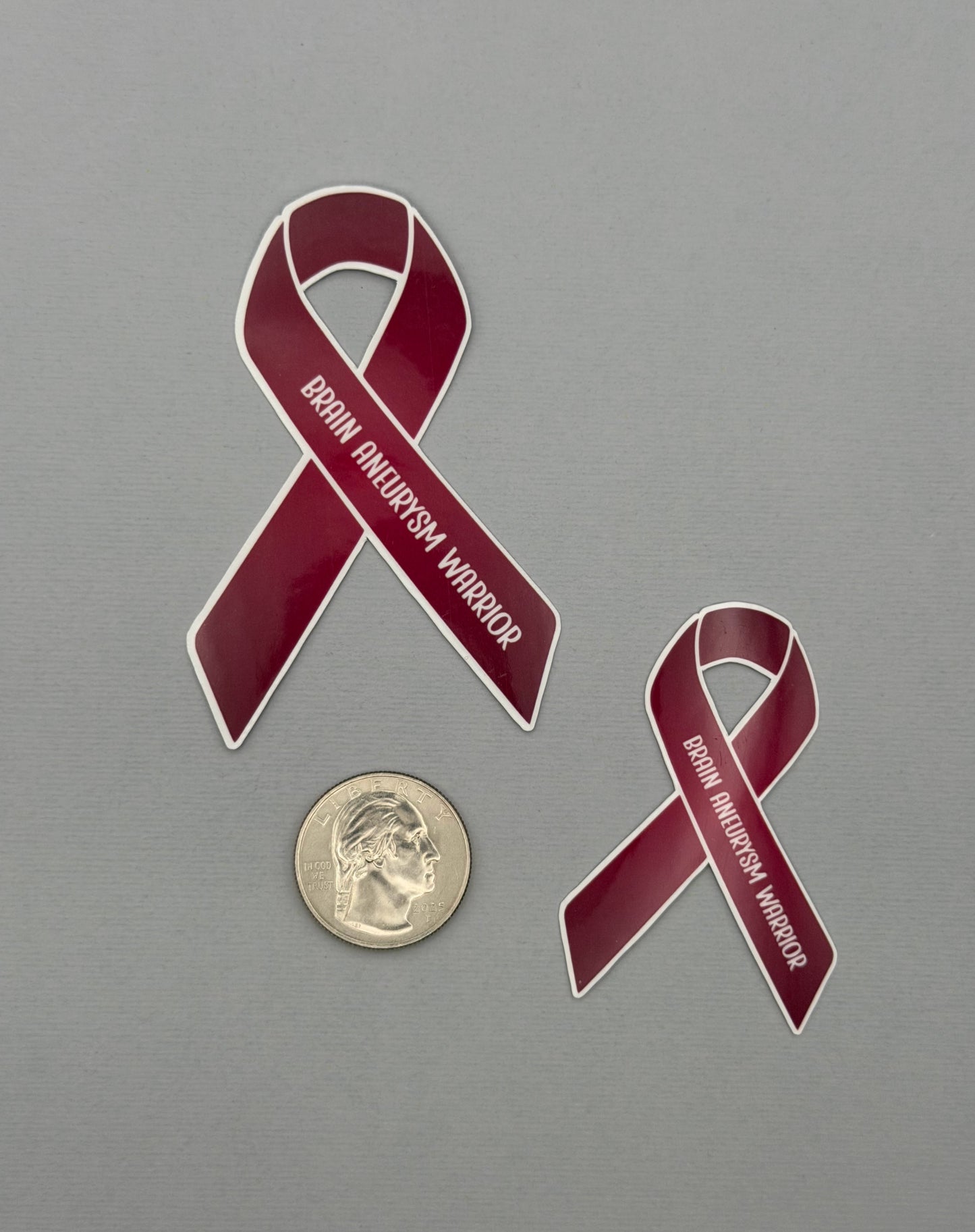 Brain Aneurysm Warrior Ribbon Sticker or Magnet