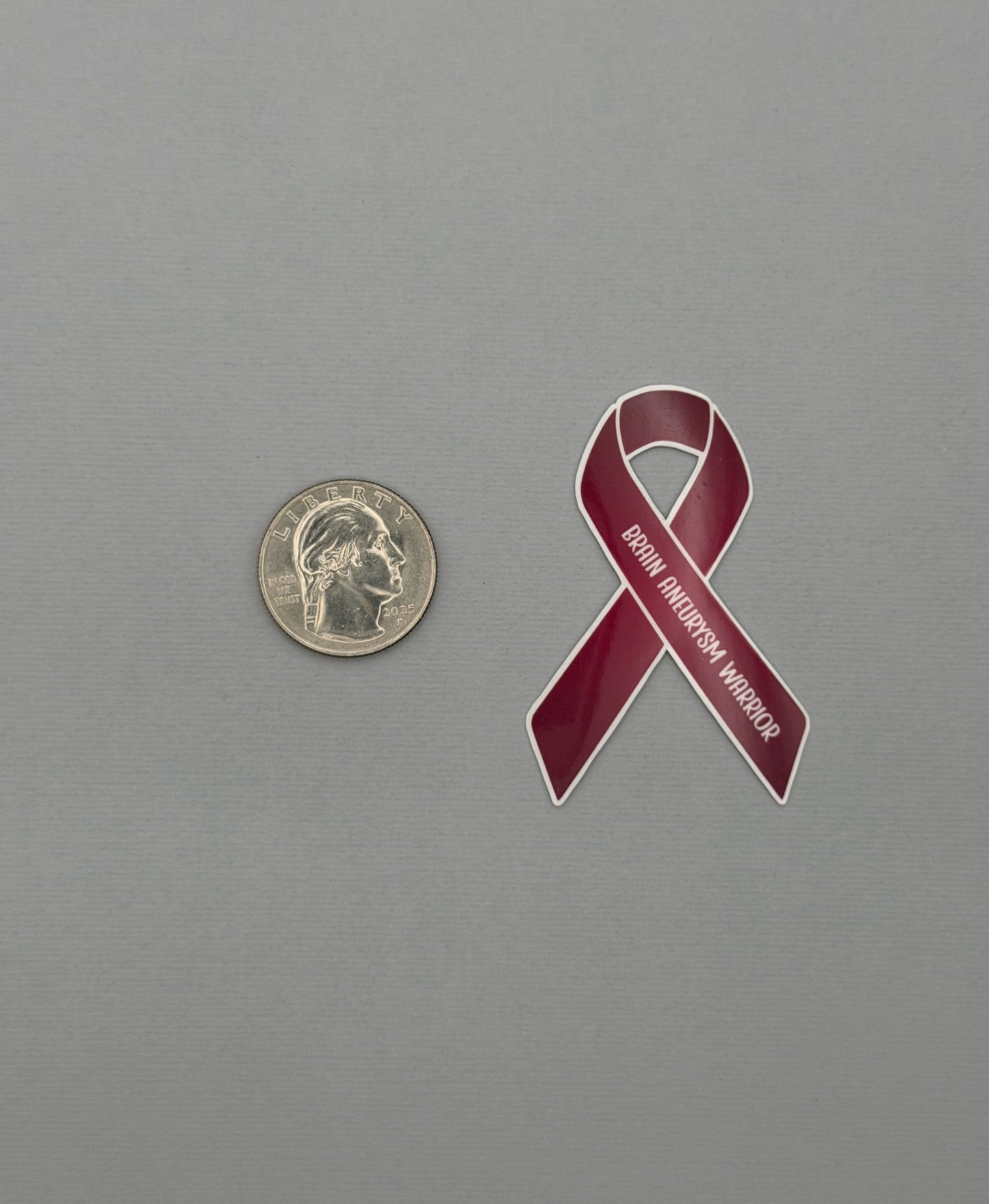 Brain Aneurysm Warrior Ribbon Sticker or Magnet