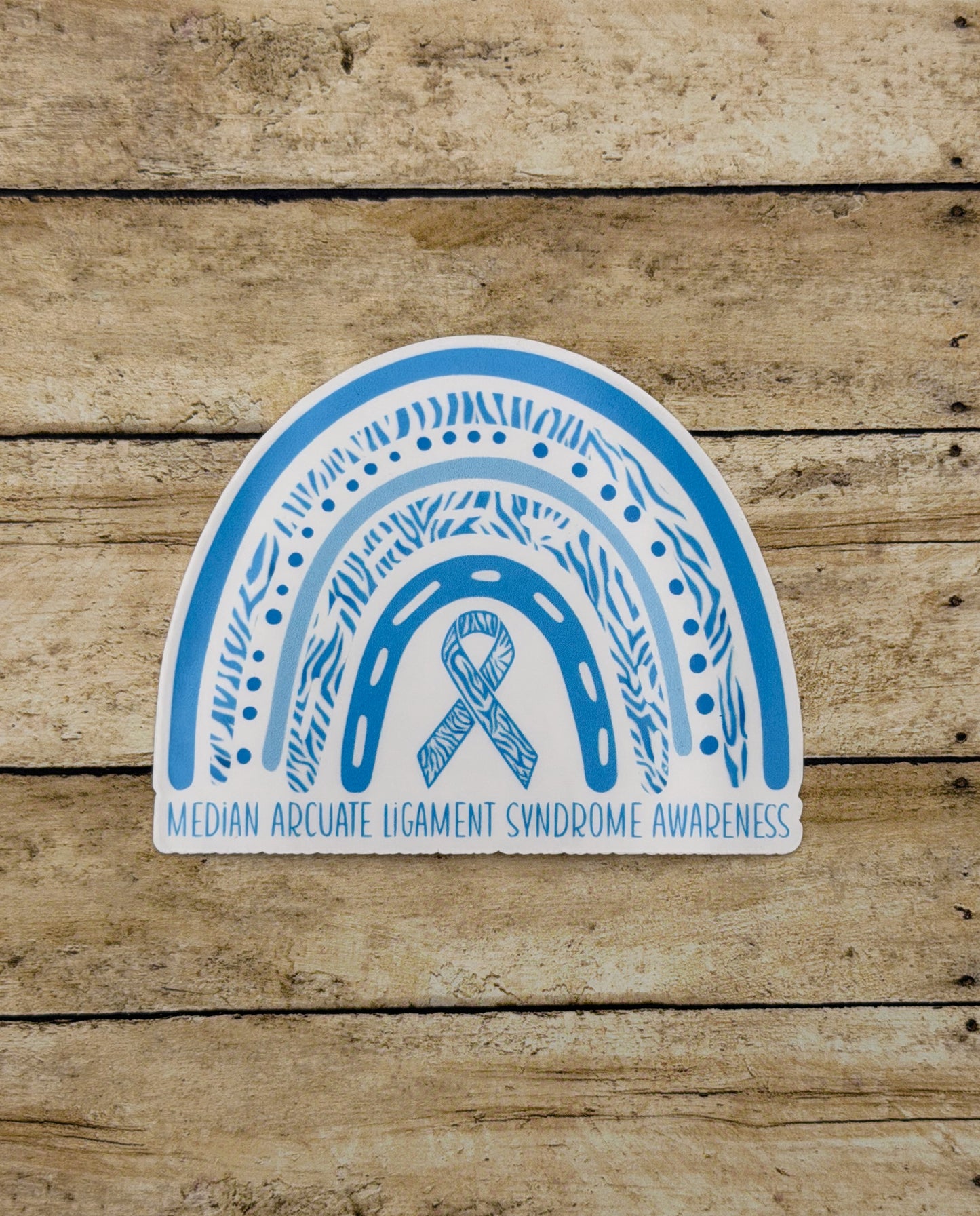 Median Arcuate Ligament Syndrome Awareness Rainbow Sticker