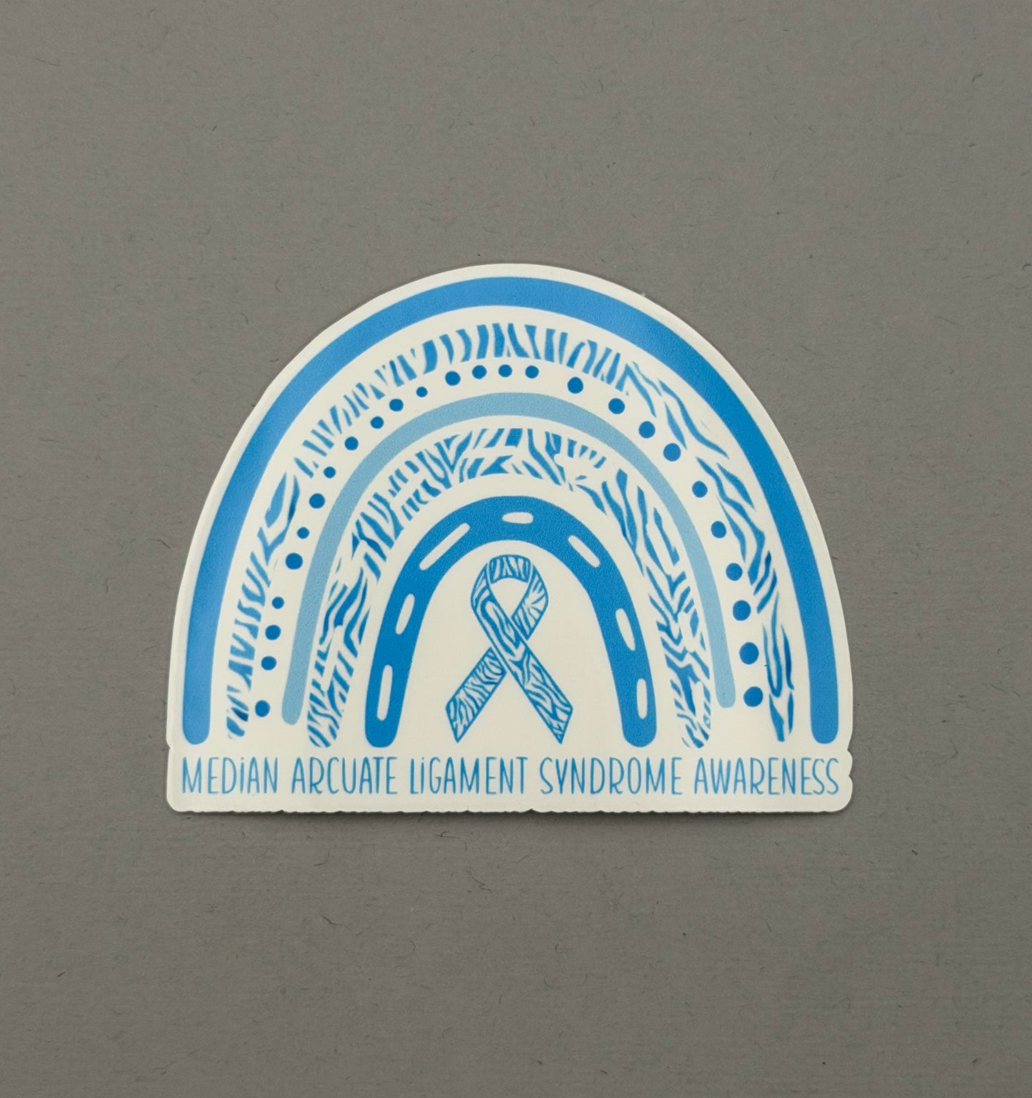 Median Arcuate Ligament Syndrome Awareness Rainbow Sticker