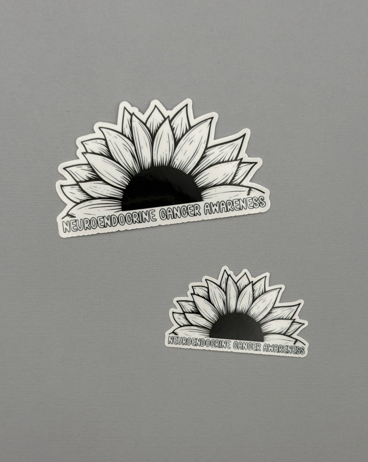 Neuroendocrine Cancer Awareness Sunflower Sticker or Magnet