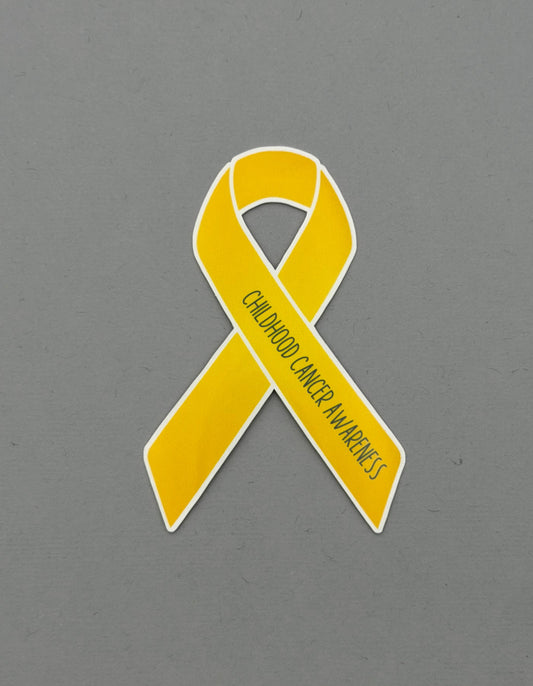 Childhood Cancer Awareness Ribbon Sticker