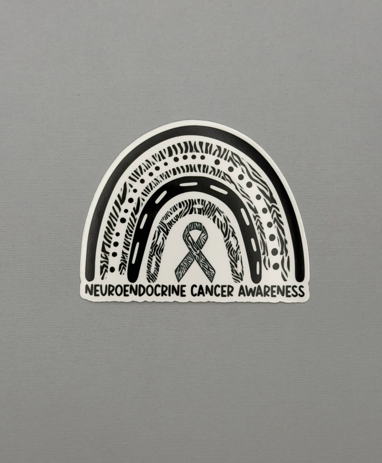 Neuroendocrine Cancer Awareness Rainbow Sticker or Magnet