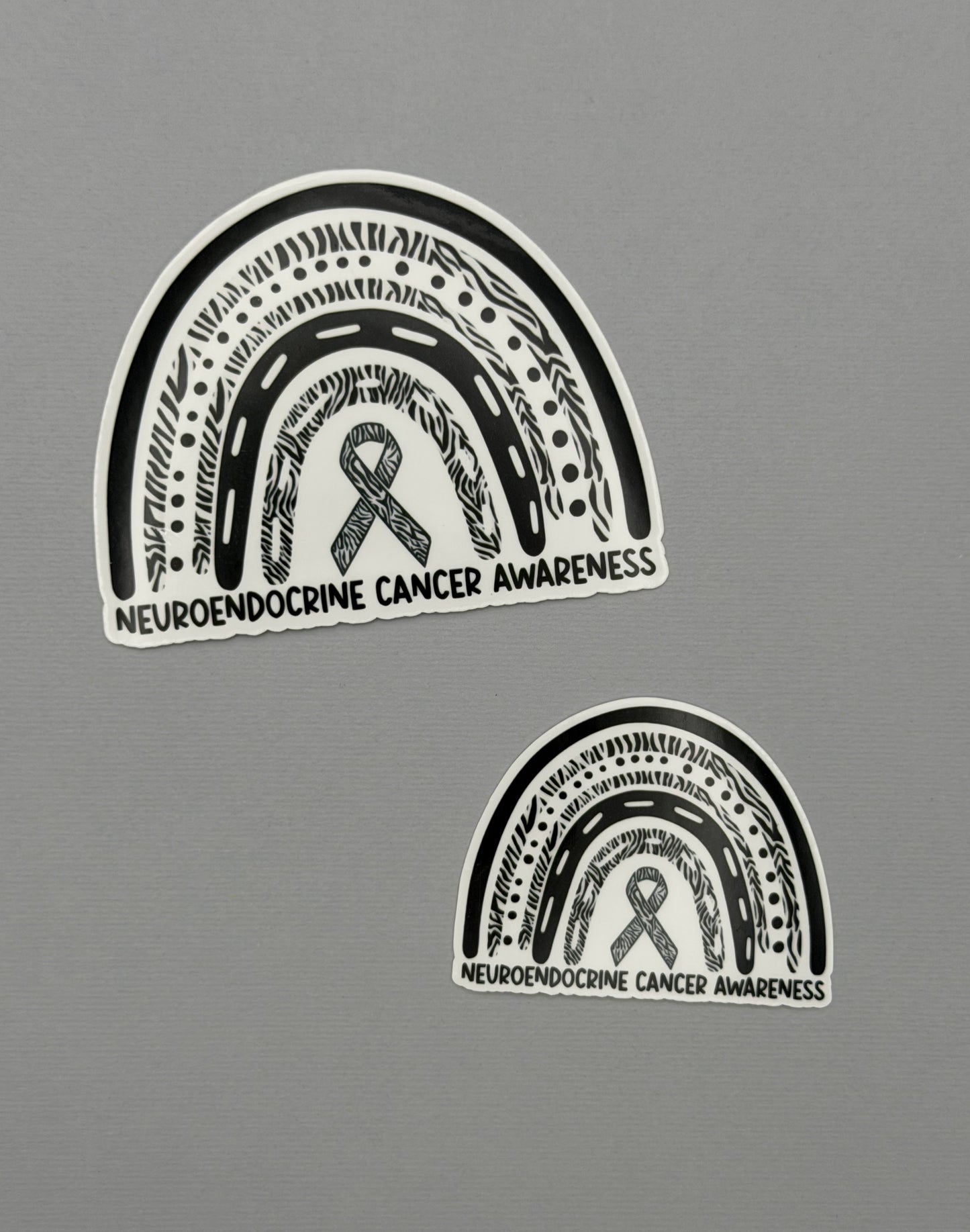 Neuroendocrine Cancer Awareness Rainbow Sticker or Magnet
