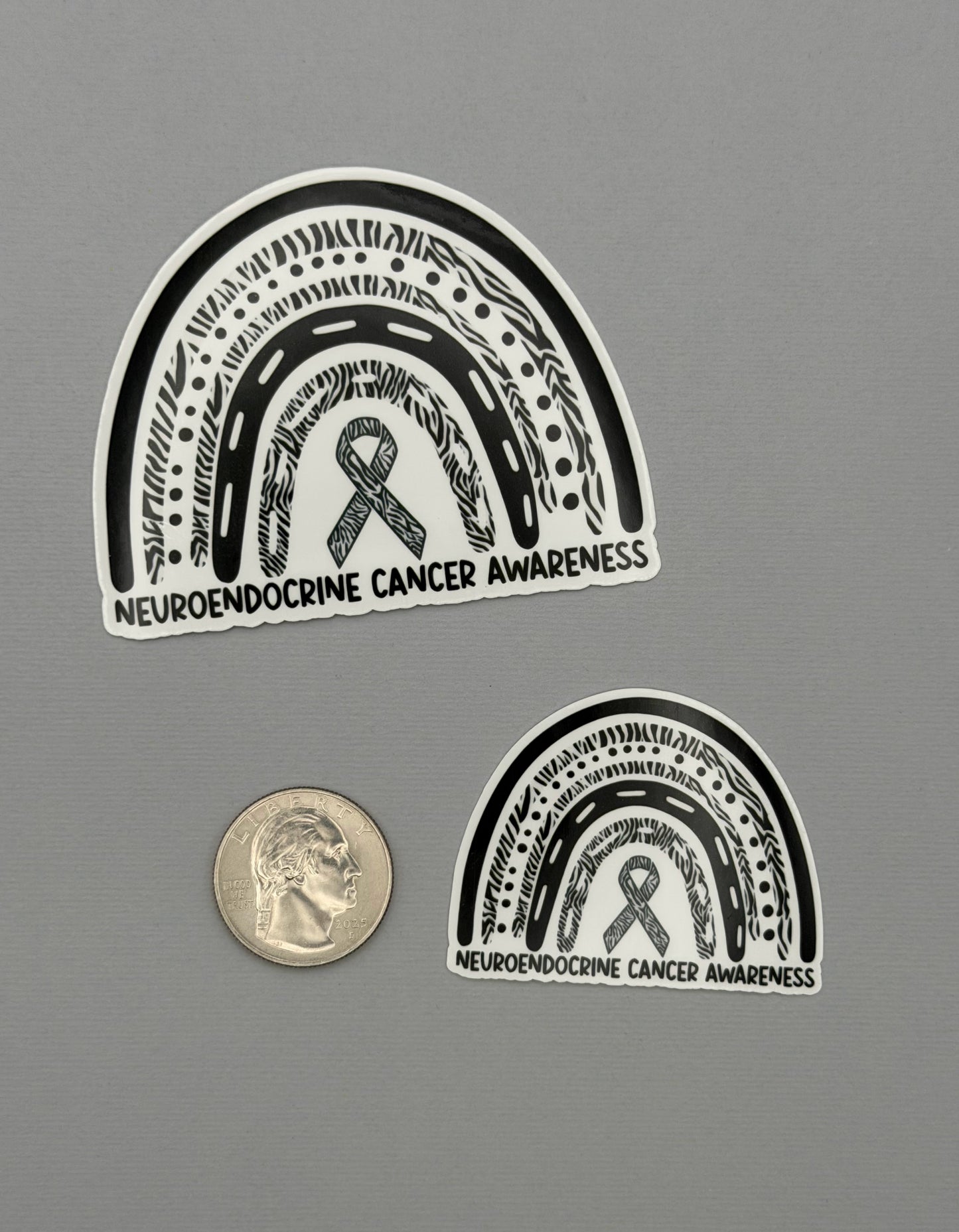 Neuroendocrine Cancer Awareness Rainbow Sticker or Magnet