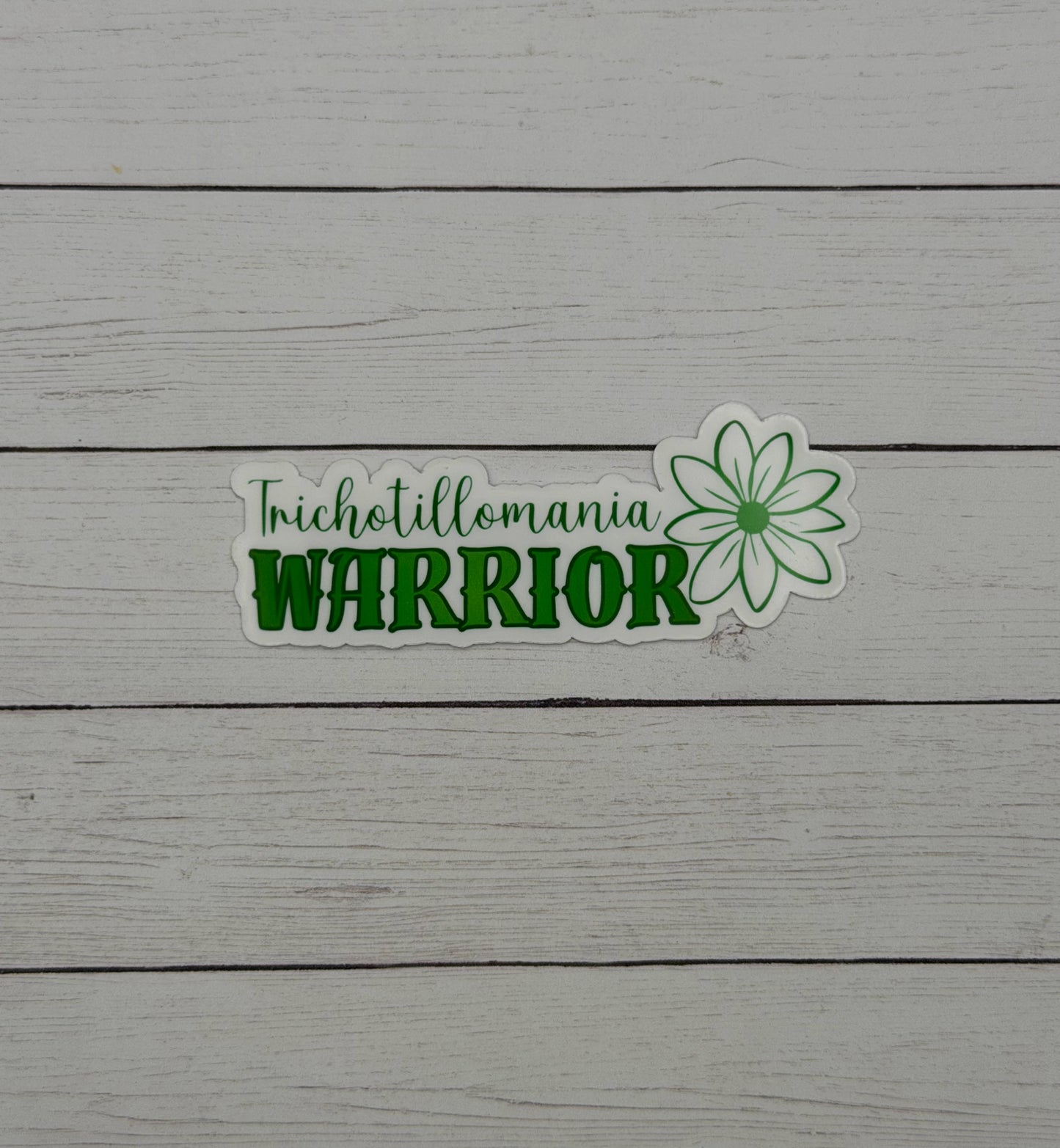Trichotillomania Warrior Flower Sticker or Magnet