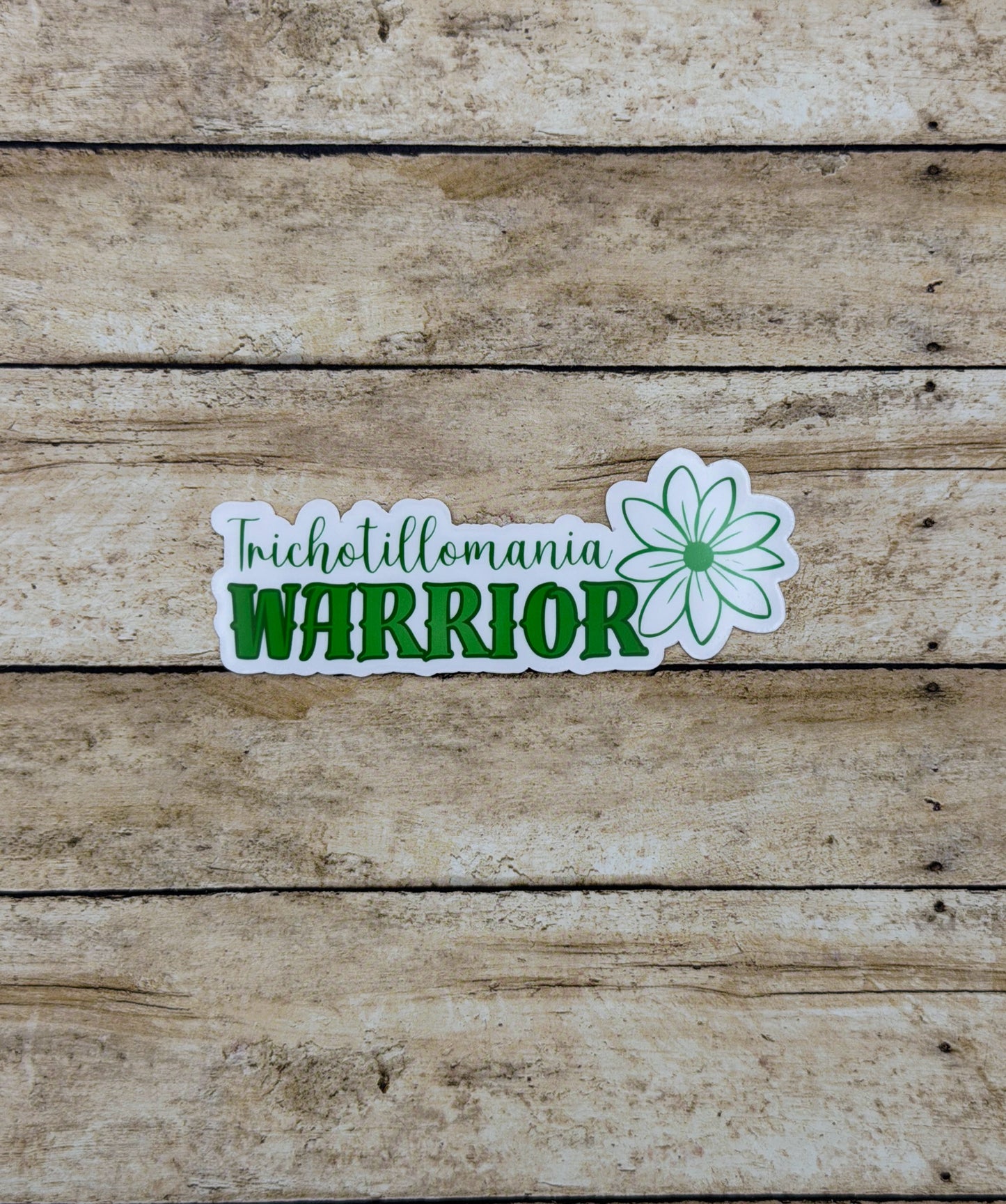 Trichotillomania Warrior Flower Sticker or Magnet