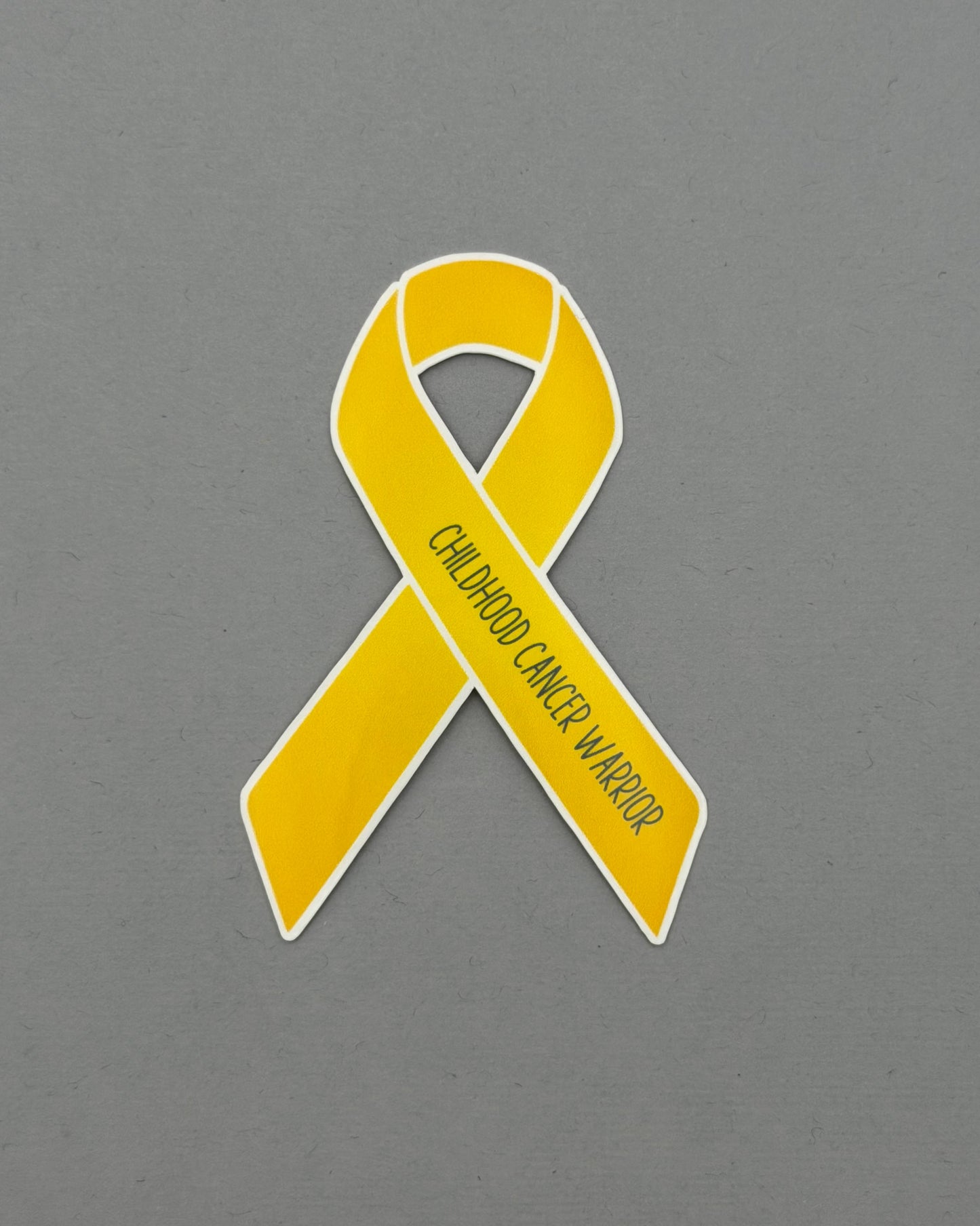 Childhood Cancer Warrior Ribbon Sticker or Magnet